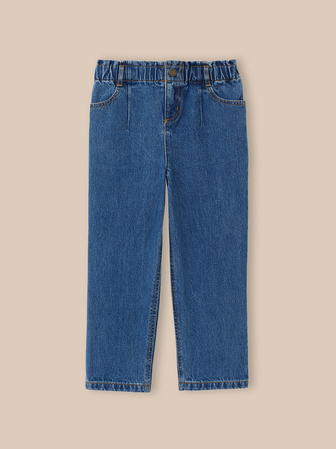 Mom Fit Jeans CYRILLUS Blue