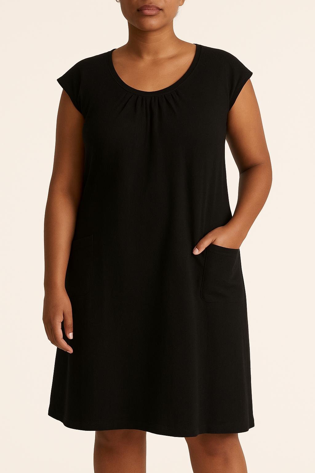 Midi dress TARA JARMON - Seconde Main Black