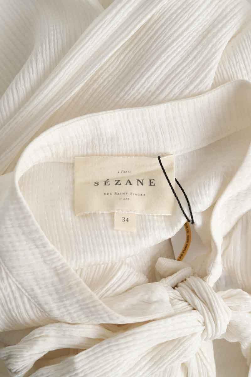Silk blouse SEZANE - Seconde main White