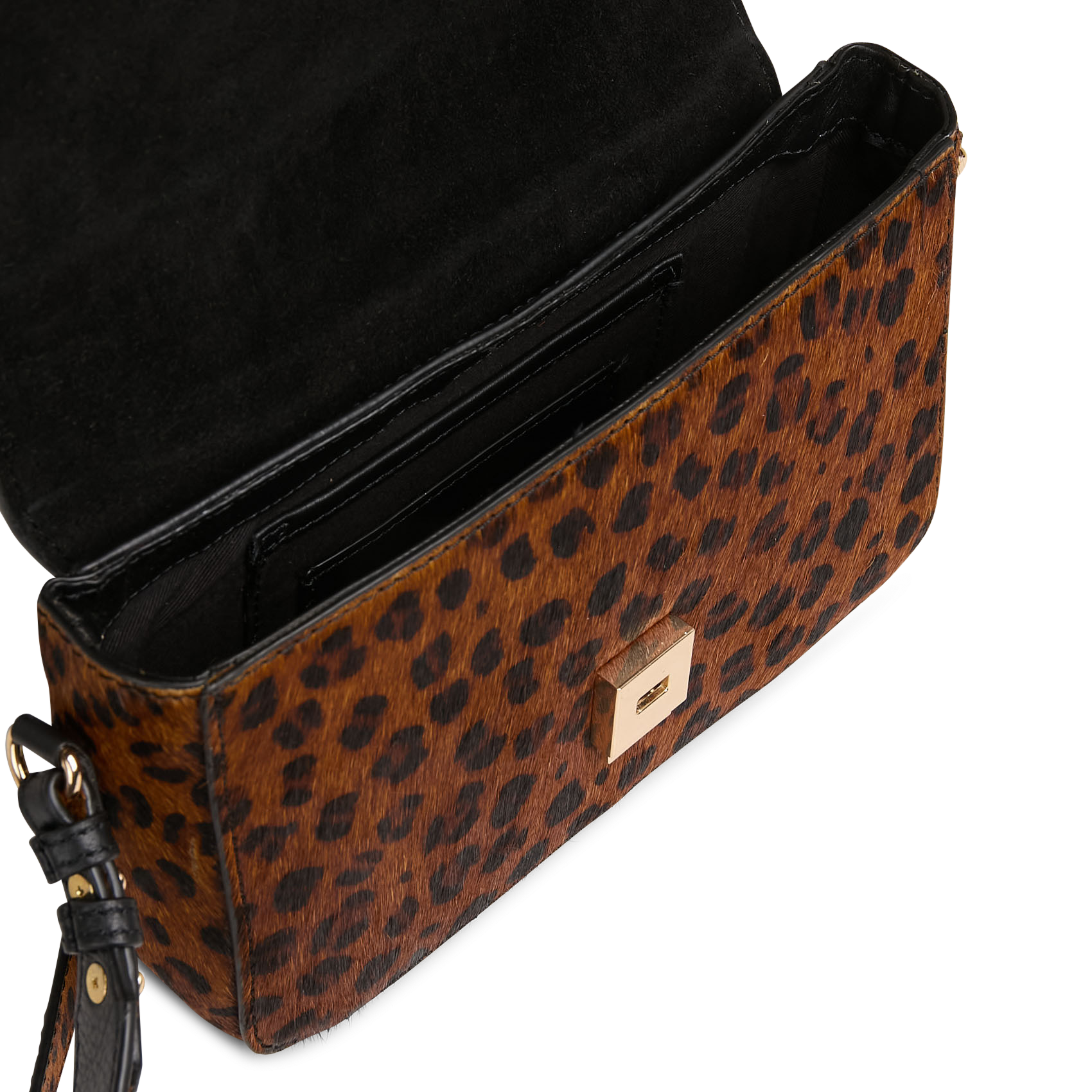 Plain leather shoulder bag PETITE MENDIGOTE Brown