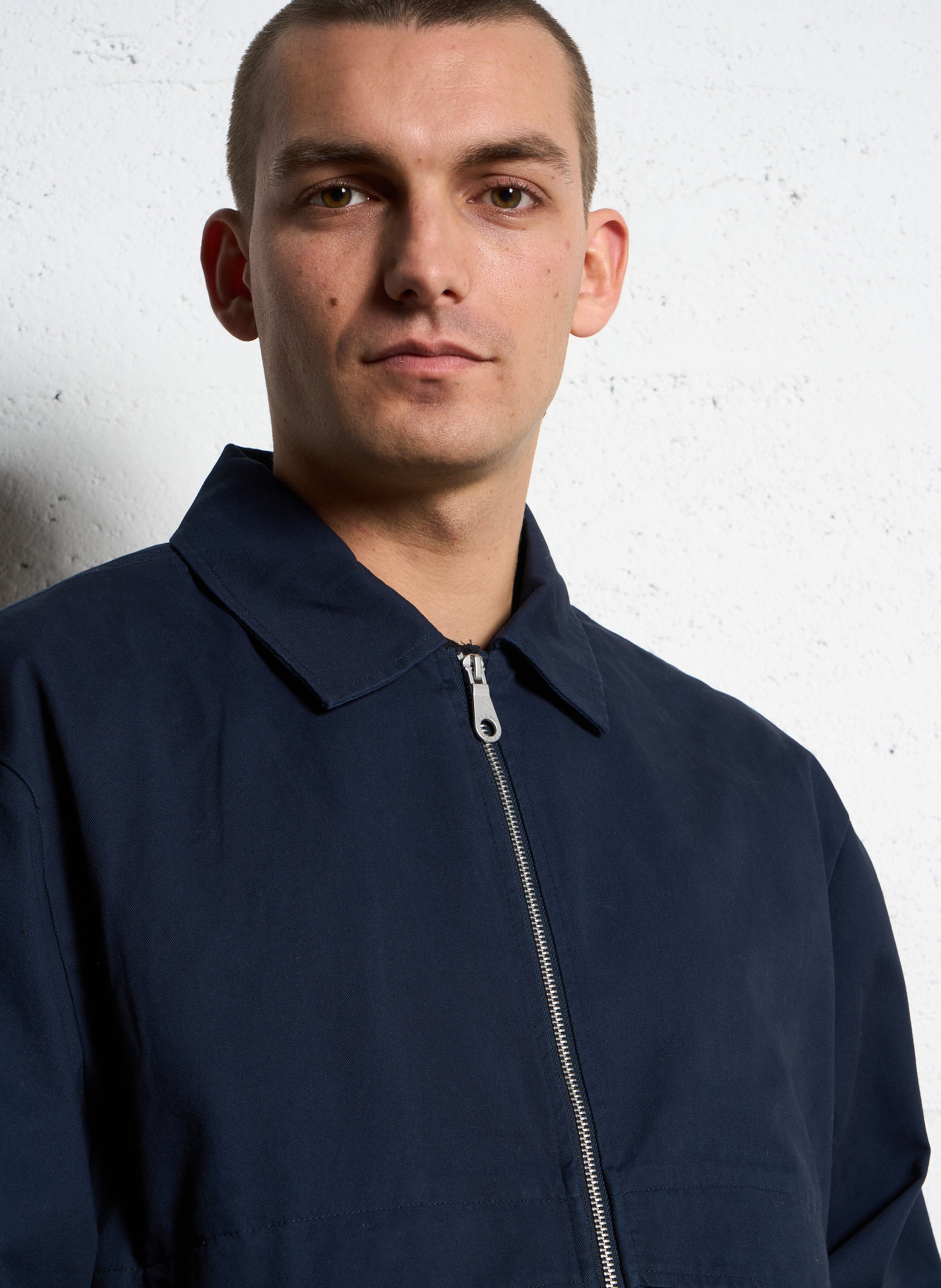 Vetse col classique en coton bio FARAH Bleu