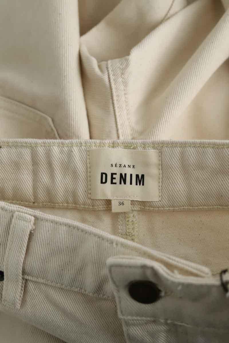 Straight cotton-blend pants SEZANE - Seconde main Beige