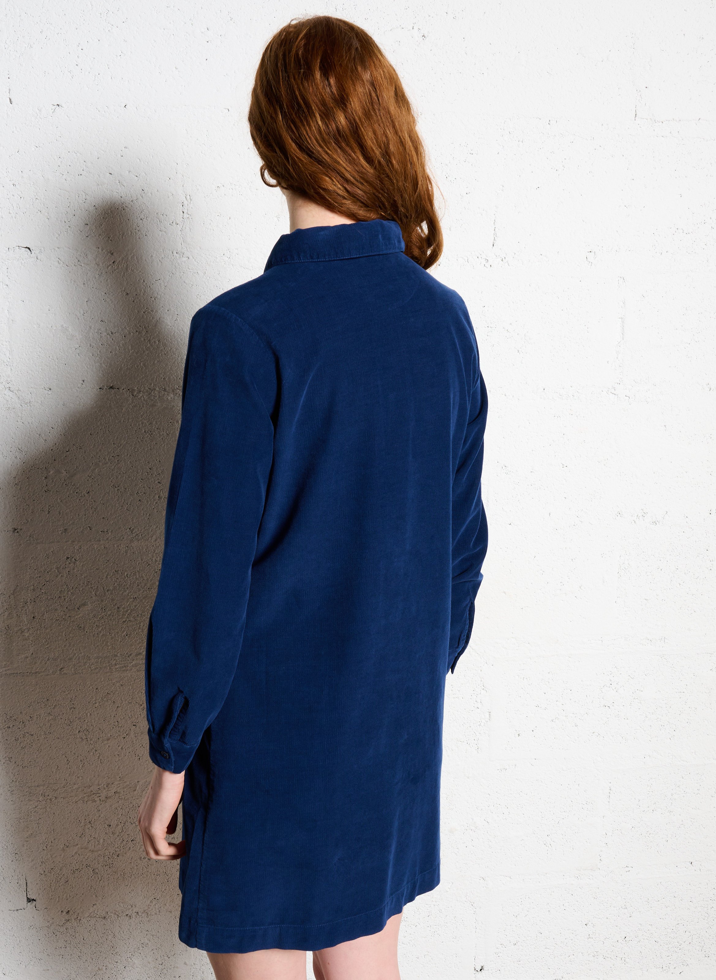 Robe courte en coton NICE THINGS Bleu