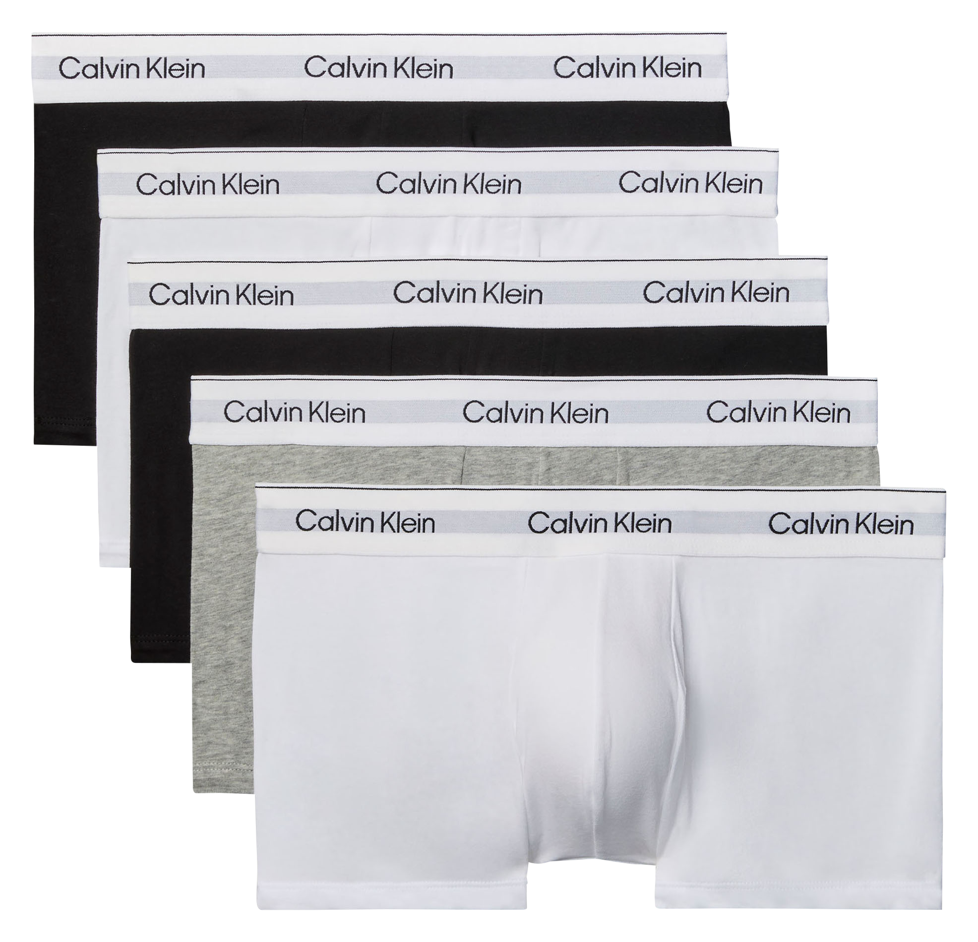 <p>Set aus 5 einfarbigen Boxershorts aus Baumwollmischung</p> CALVIN KLEIN UNDERWEAR Mehrfarbig