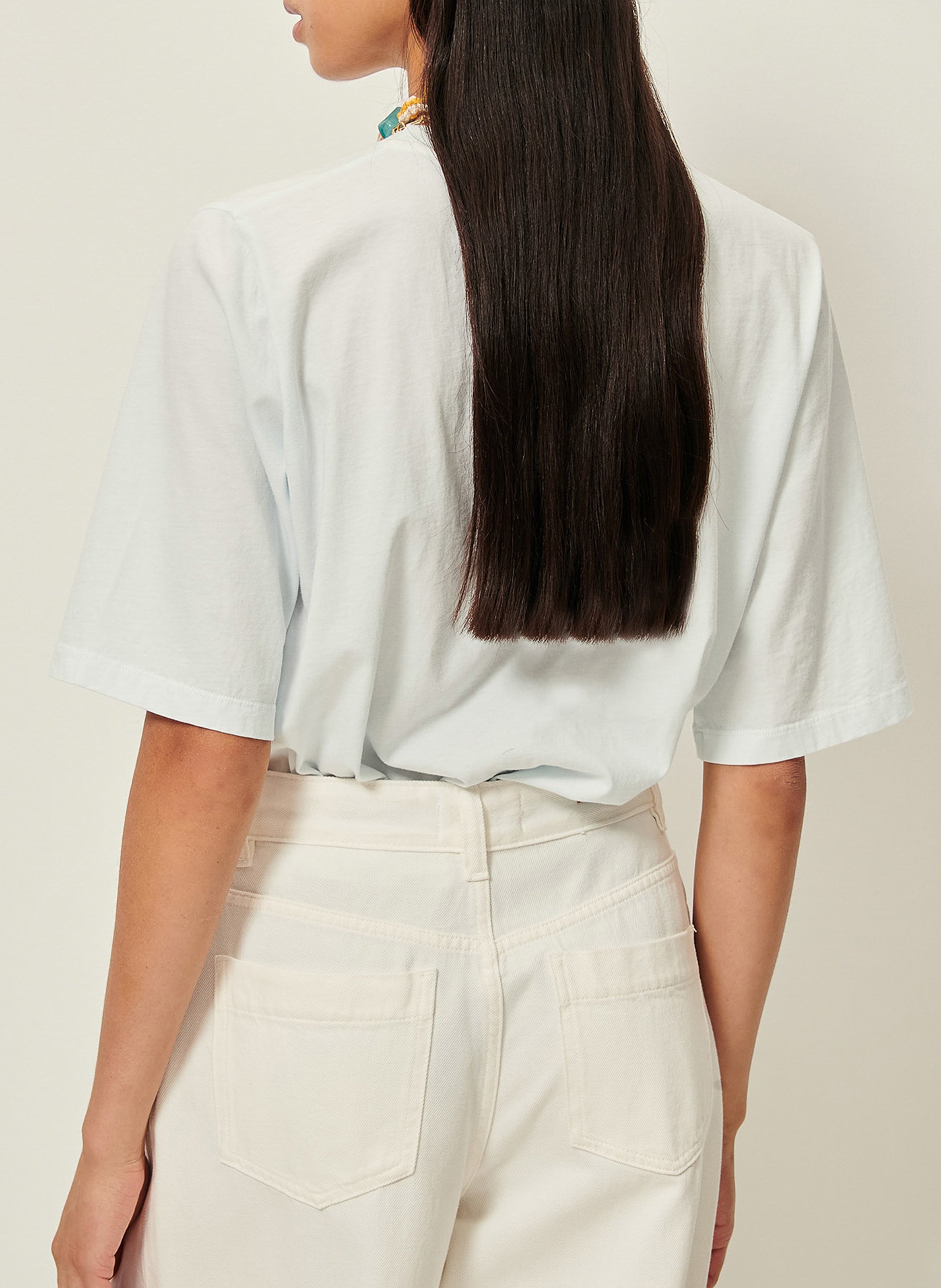 Katoenen, oversized T-shirt  SESSUN Blauw