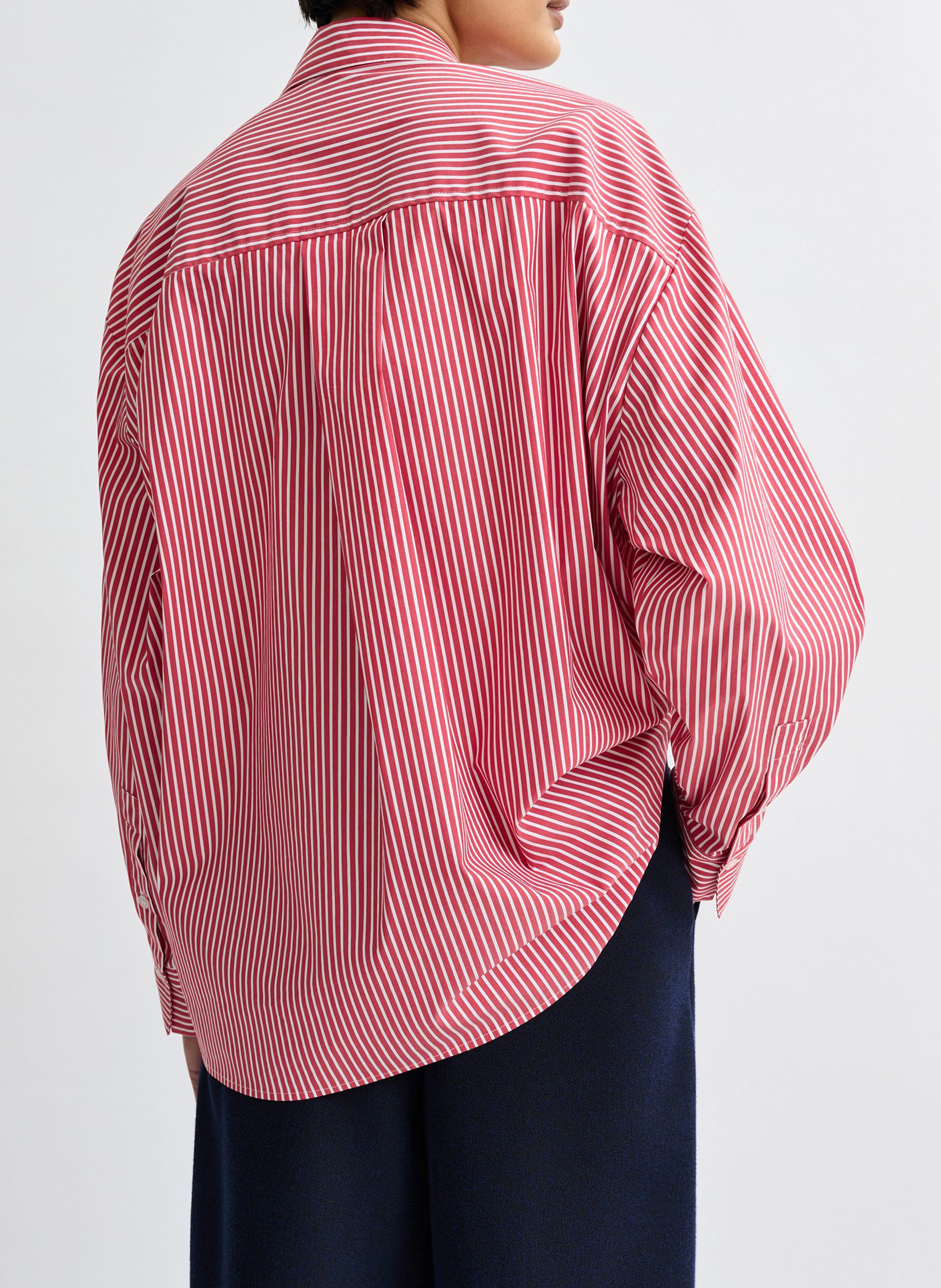 Chemise col classique en coton ESSENTIEL ANTWERP Rouge