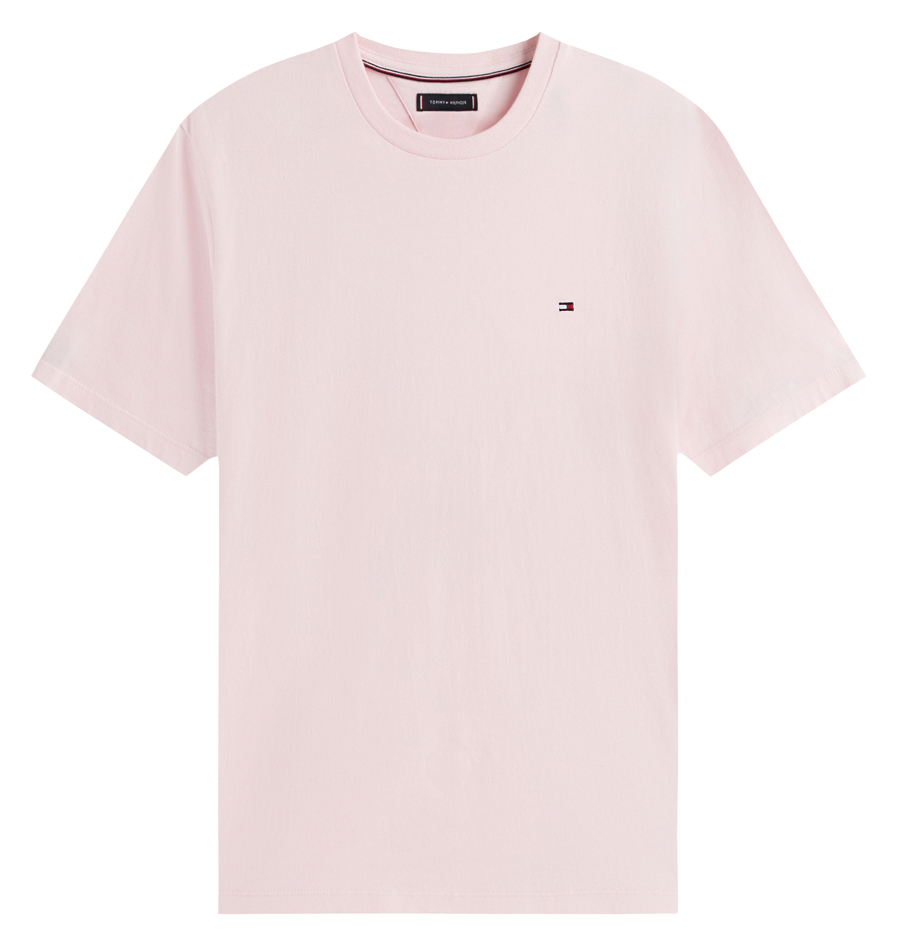 Round-neck cotton T-shirt TOMMY HILFIGER Pink