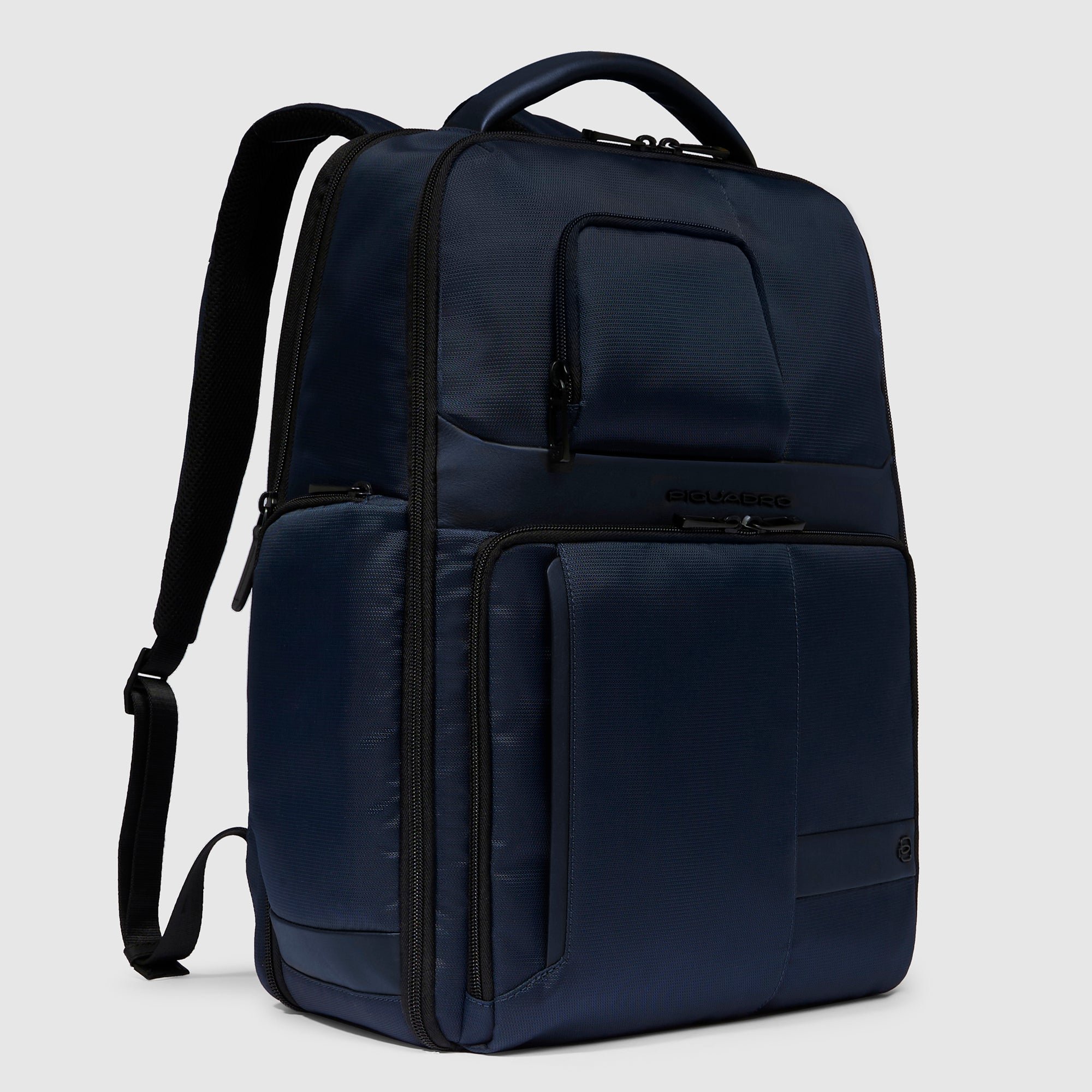 17-inch laptop travel backpack PIQUADRO Blue