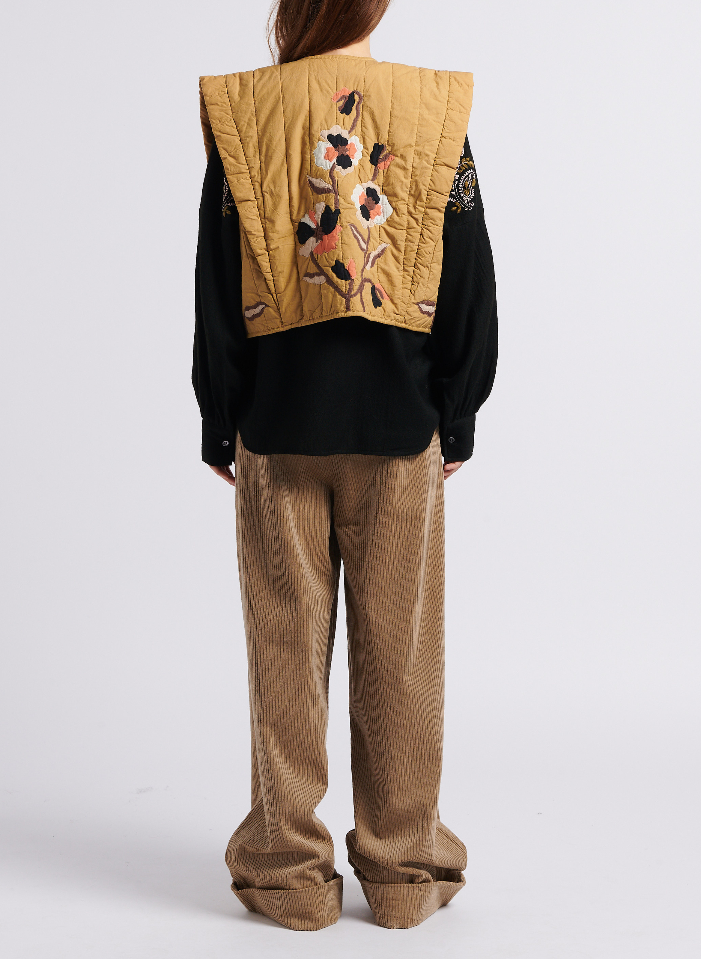 Kurzer Bolero aus gesteppter Baumwolle V DE VINSTER Khaki