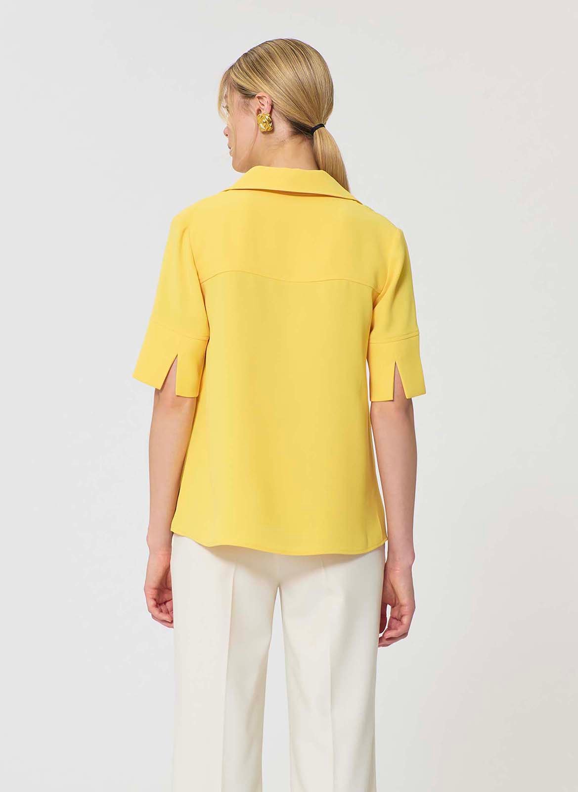 Gerade geschnittenes Poloshirt TARA JARMON Gelb