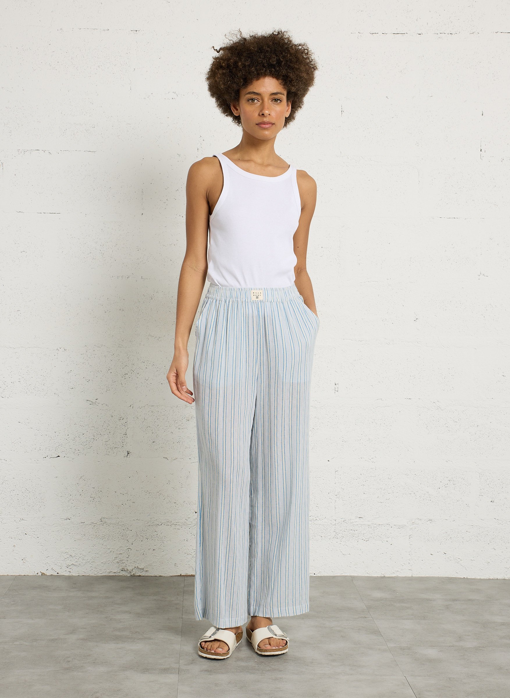 Streifenhose aus Baumwoll-Mix BILLABONG Blau