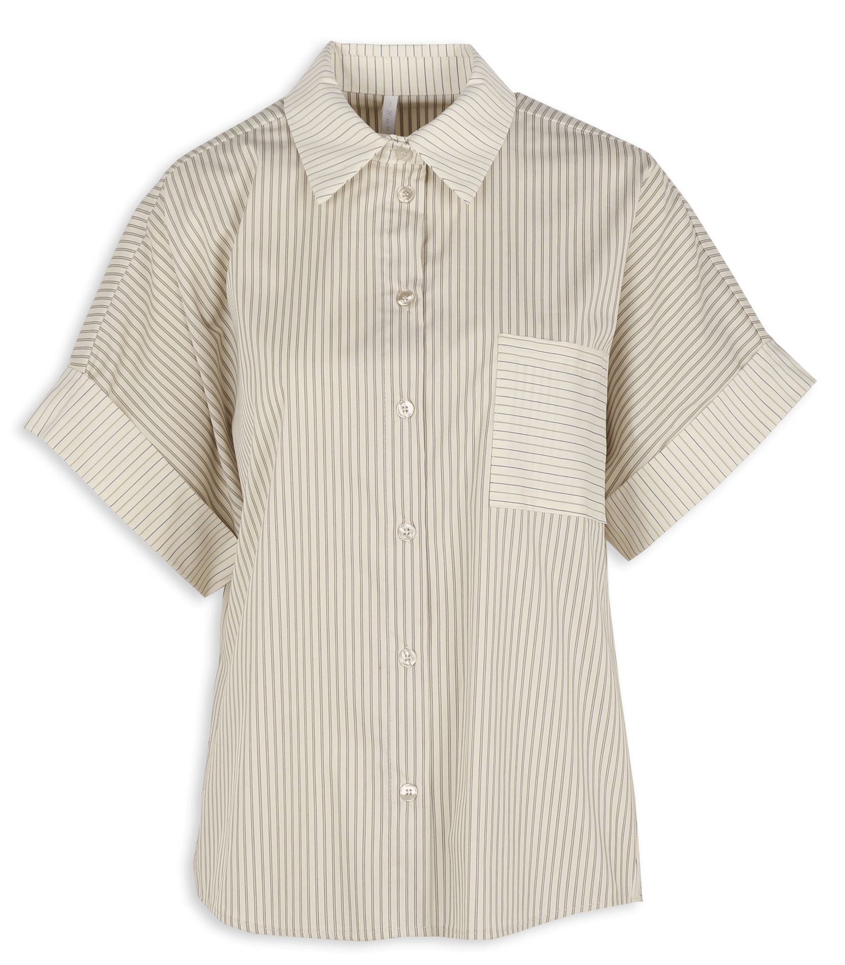 Getailleerd overhemd van gemengd katoen IMPERIAL Beige