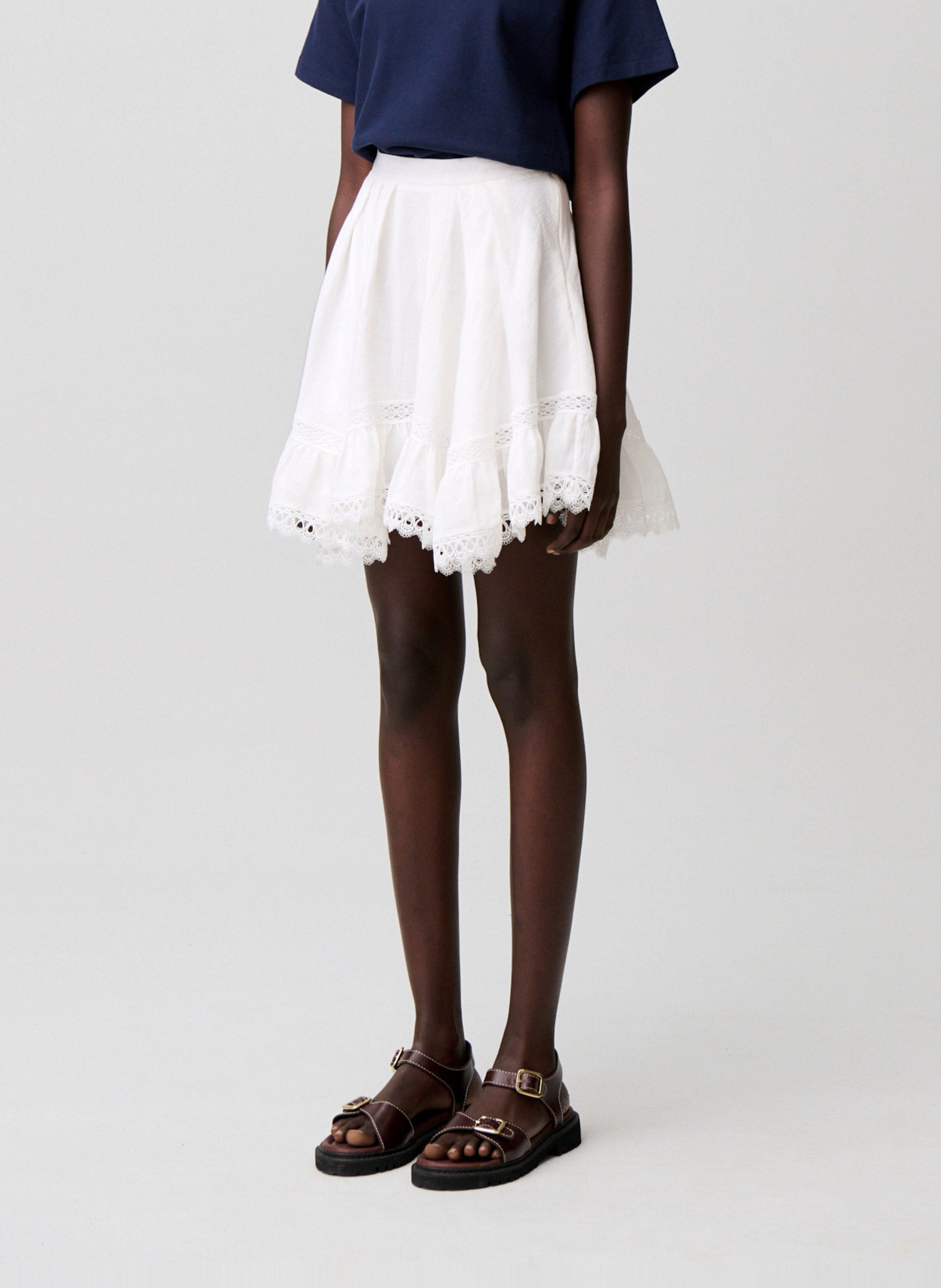 Jupe courte  CLAUDIE PIERLOT Beige