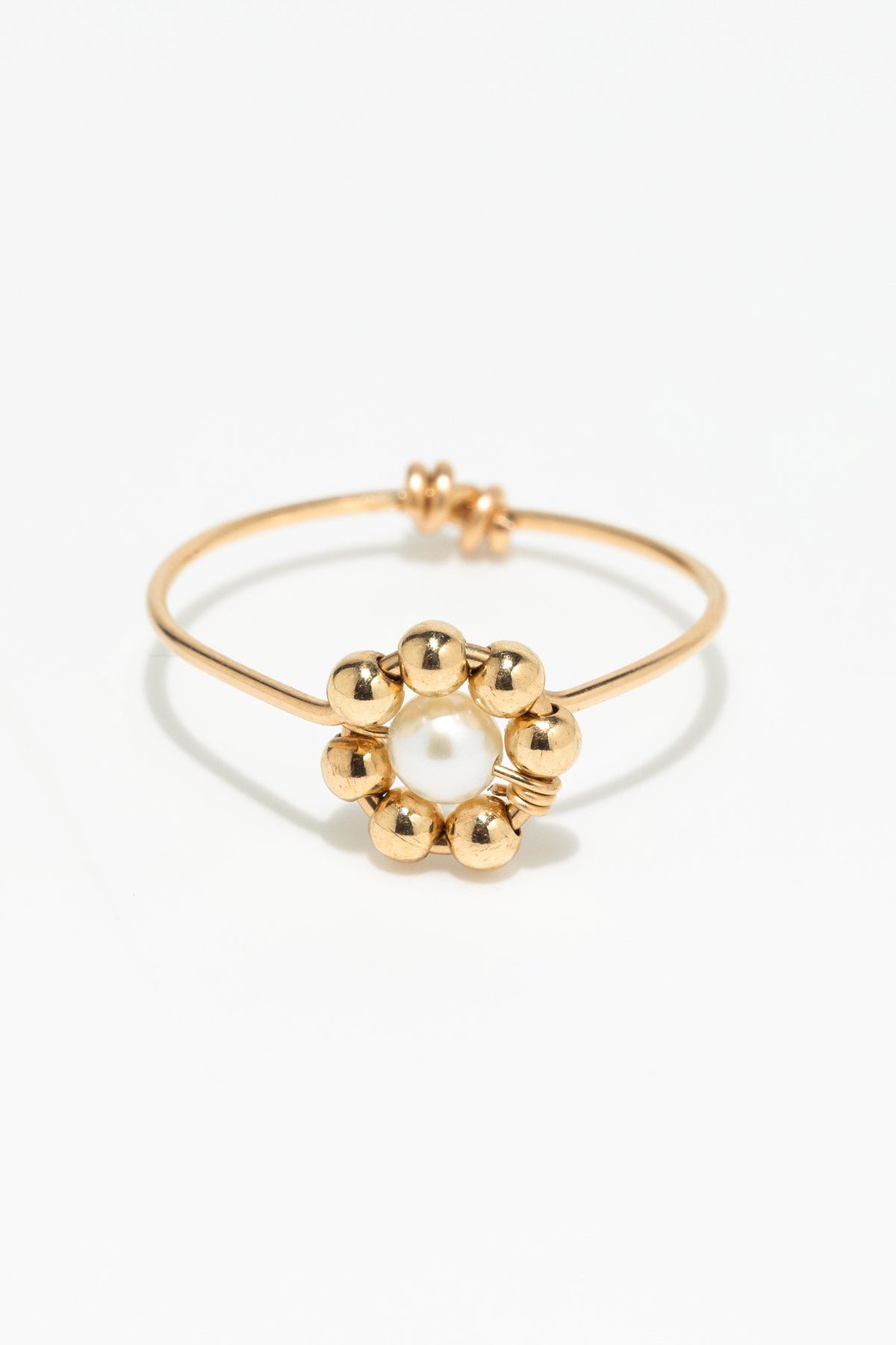 Bague daisy perle YAY Blanc