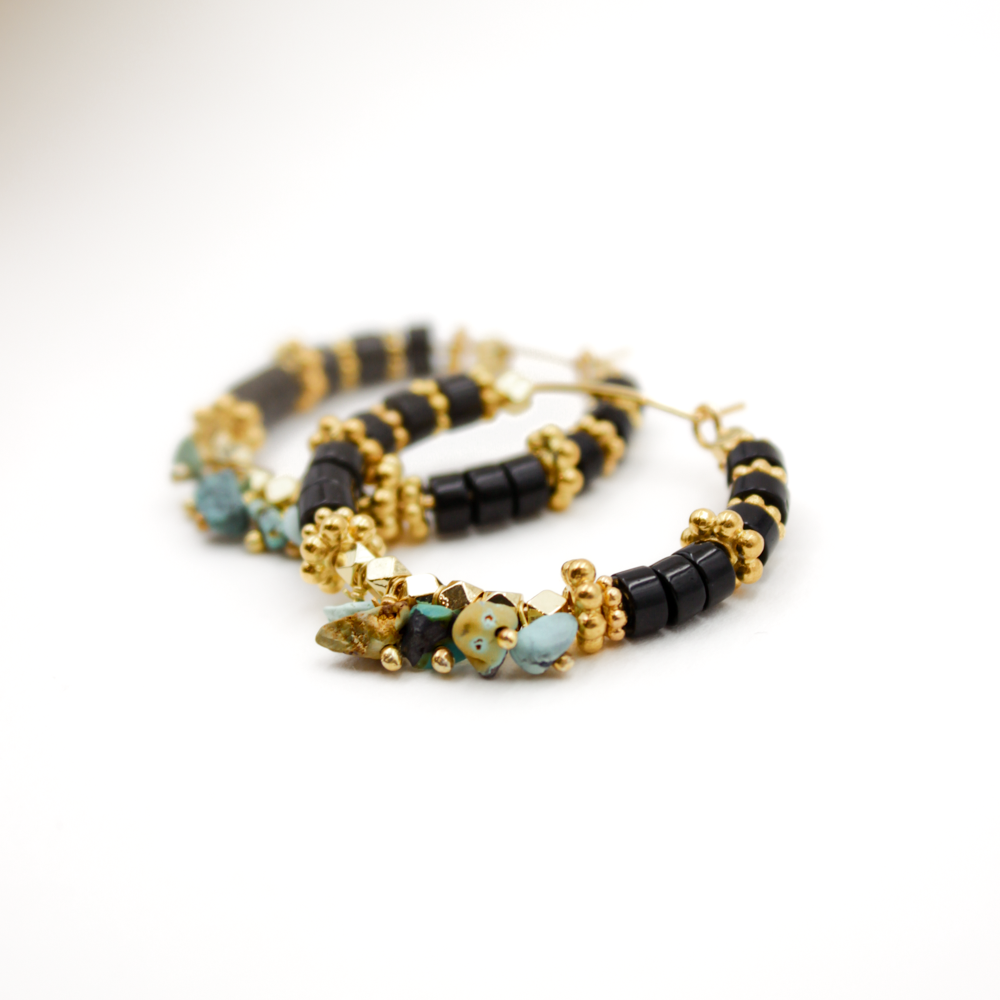 Créoles heishi - alba L'ATELIER DES DAMES Doré