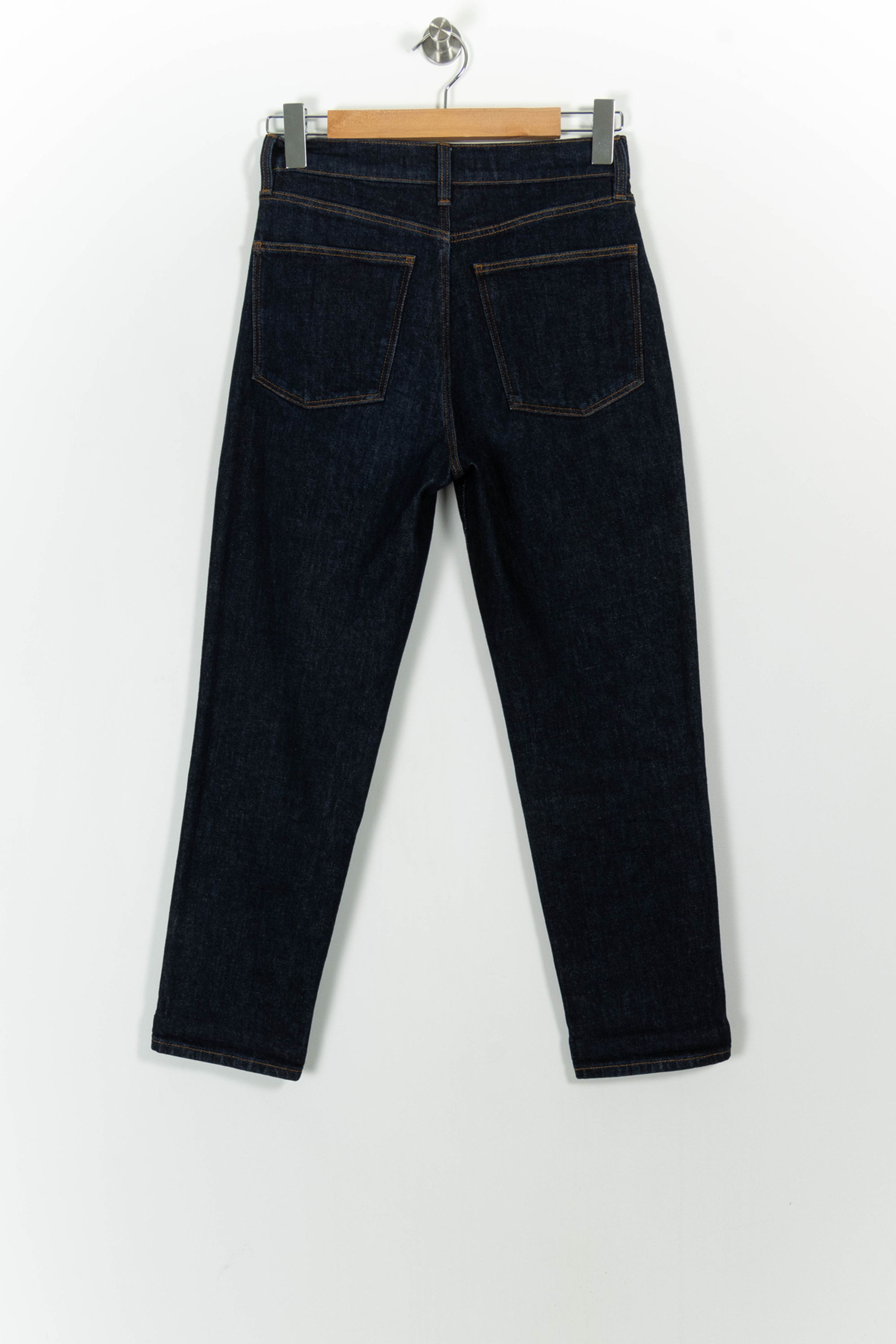 Cropped slim jeans with studs COMPTOIR DES COTONNIERS - Seconde main Blue