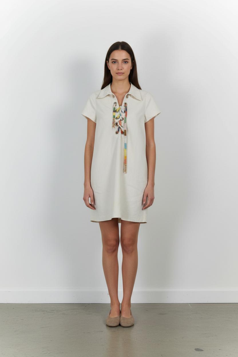 Robe courte & midi Manoush - Seconde Main Blanc