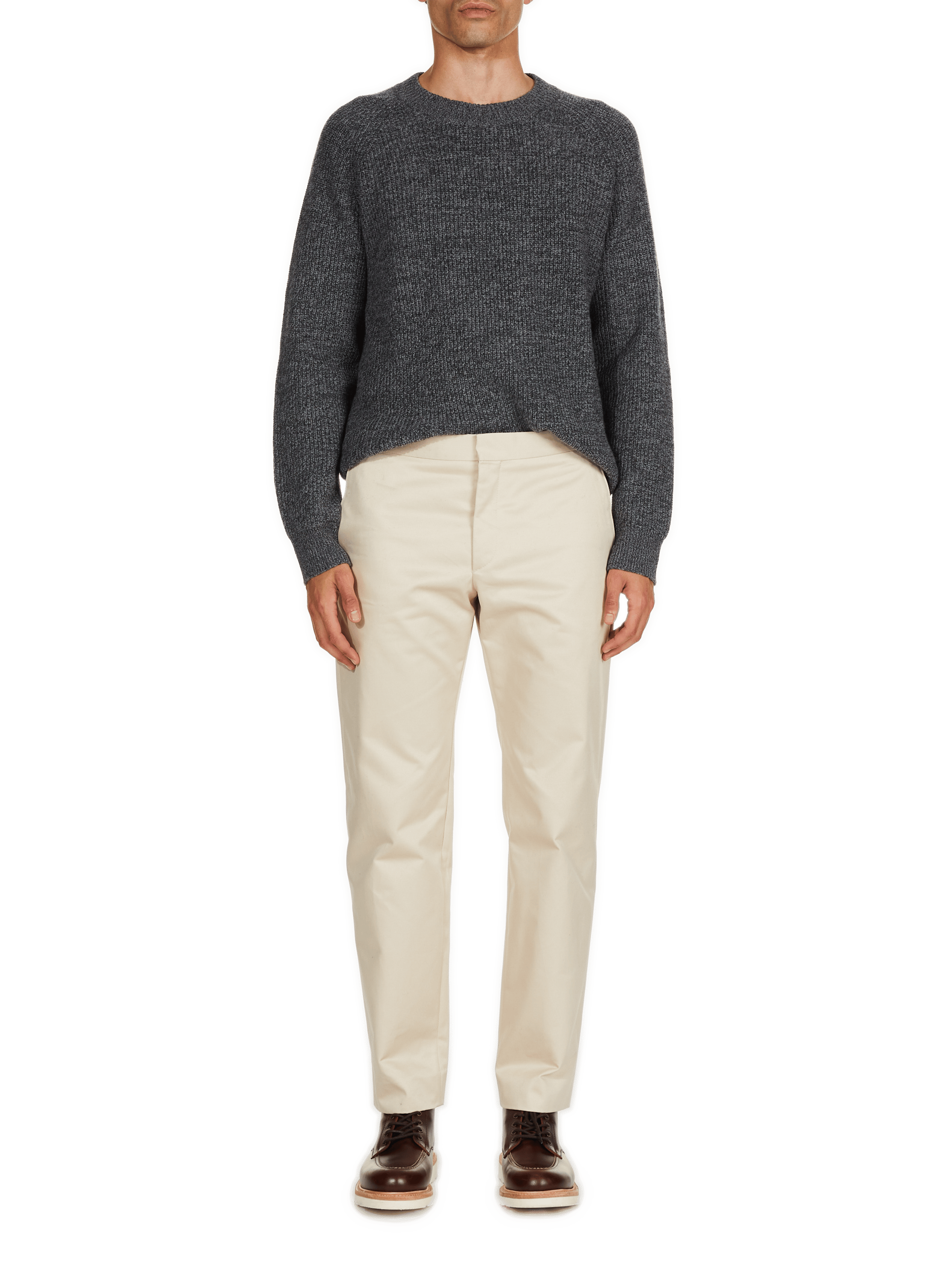 Slim-fit cotton cargo pants SAISON 1865 Beige
