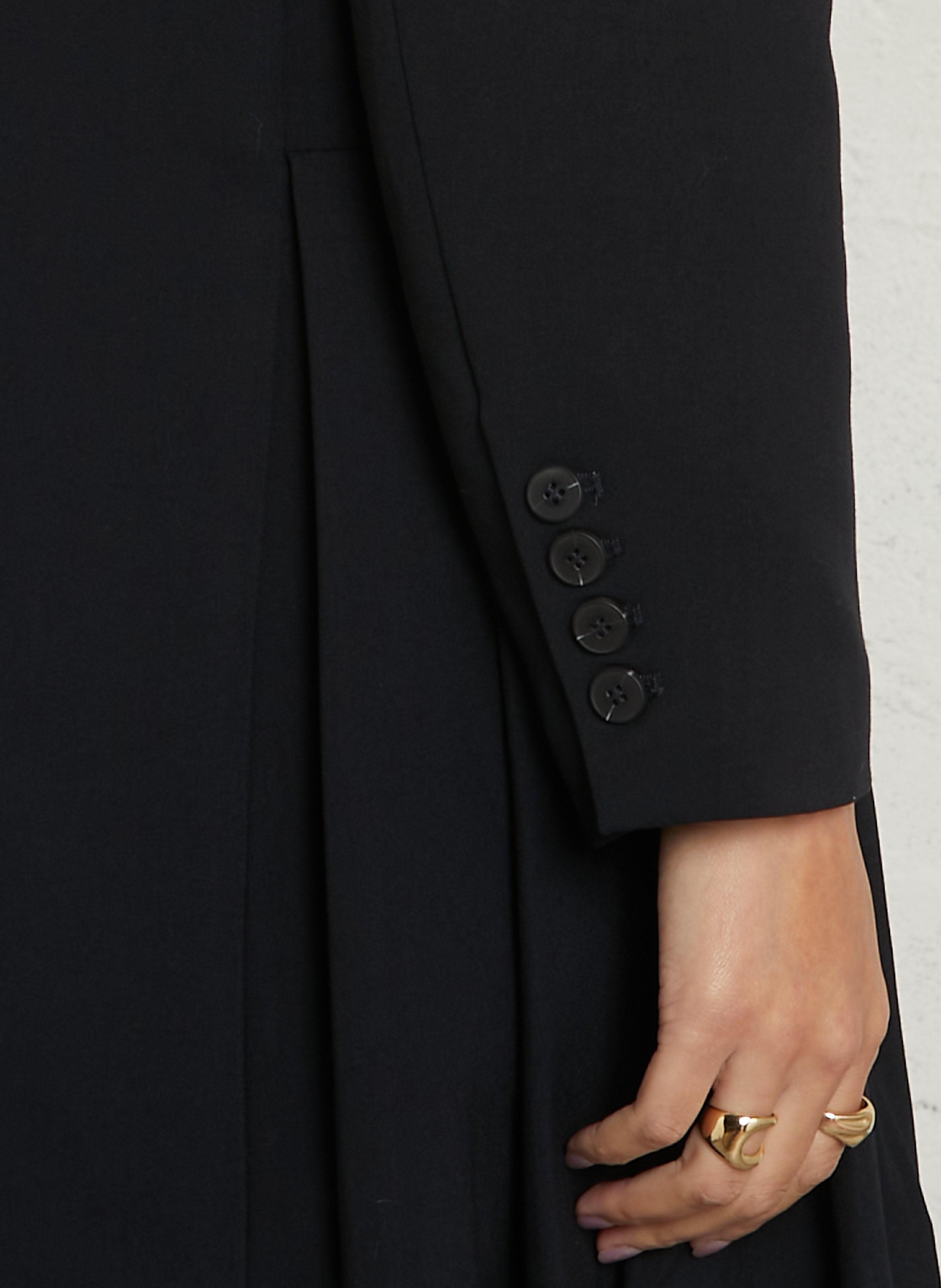 Kurzer ausgestellter Blazer-Kleid SUNCOO Blau