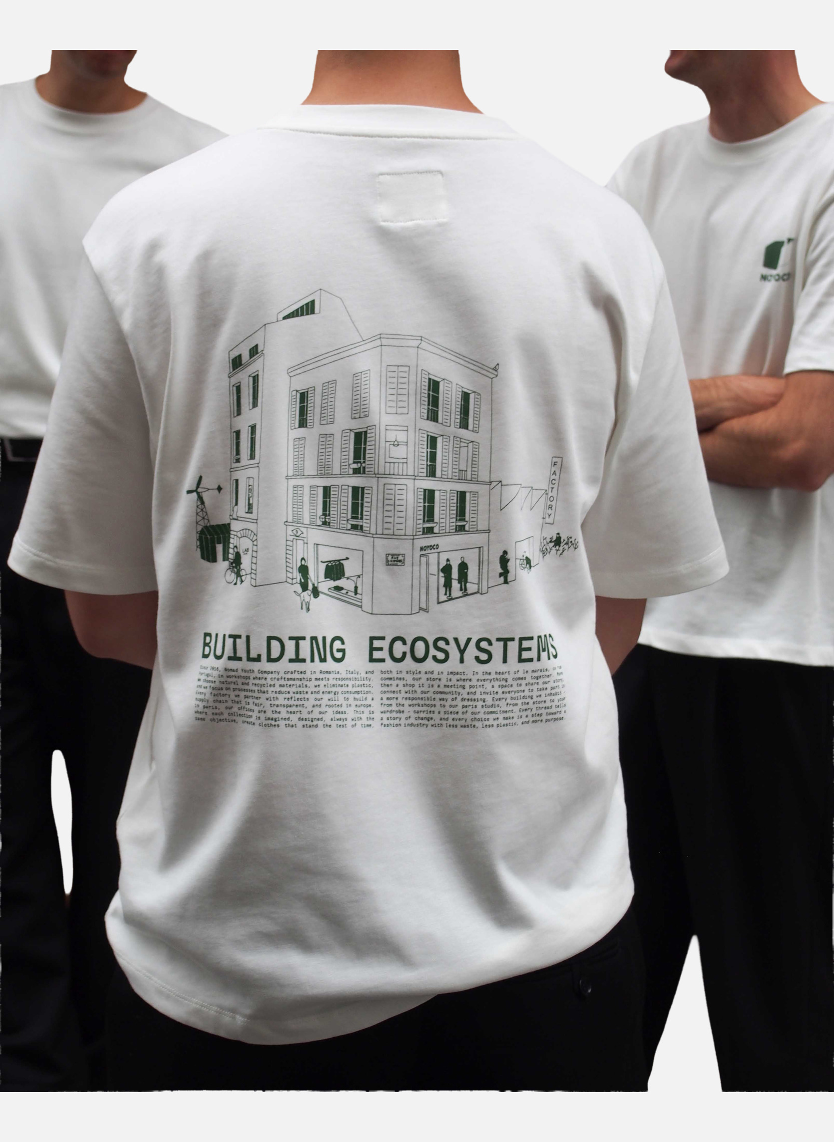 Oversized T-shirt GUMI BUILDING ecosystems Noyoco Beige
