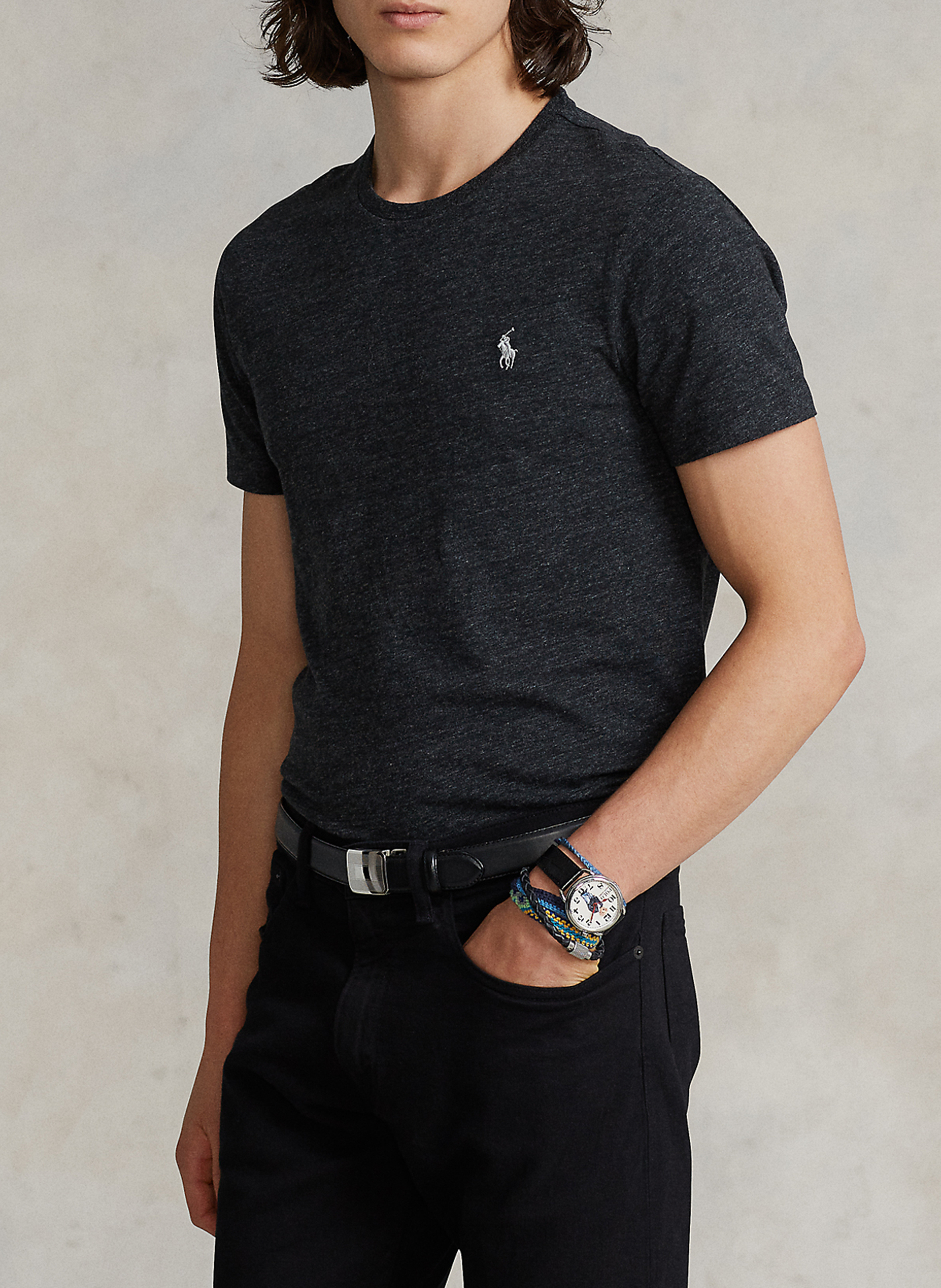 T-Shirt aus Baumwolle, Slim Fit POLO RALPH LAUREN
