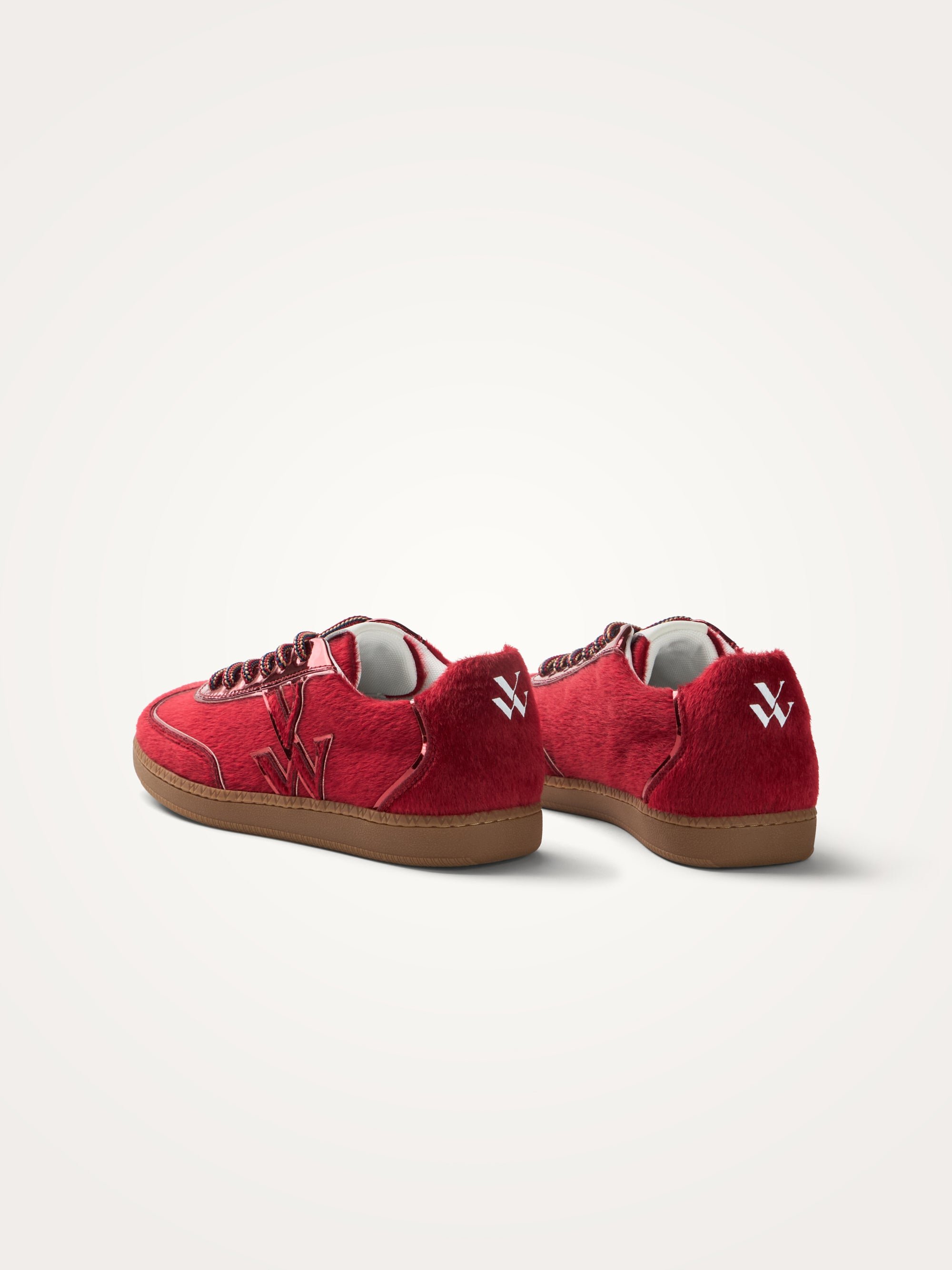 Sneakers with monogram on retro sole VANESSA WU Red