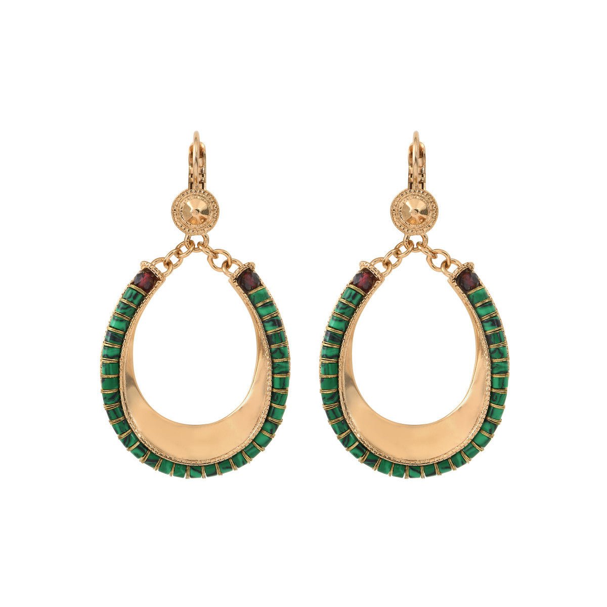 Sleeper earrings SATELLITE PARIS Green