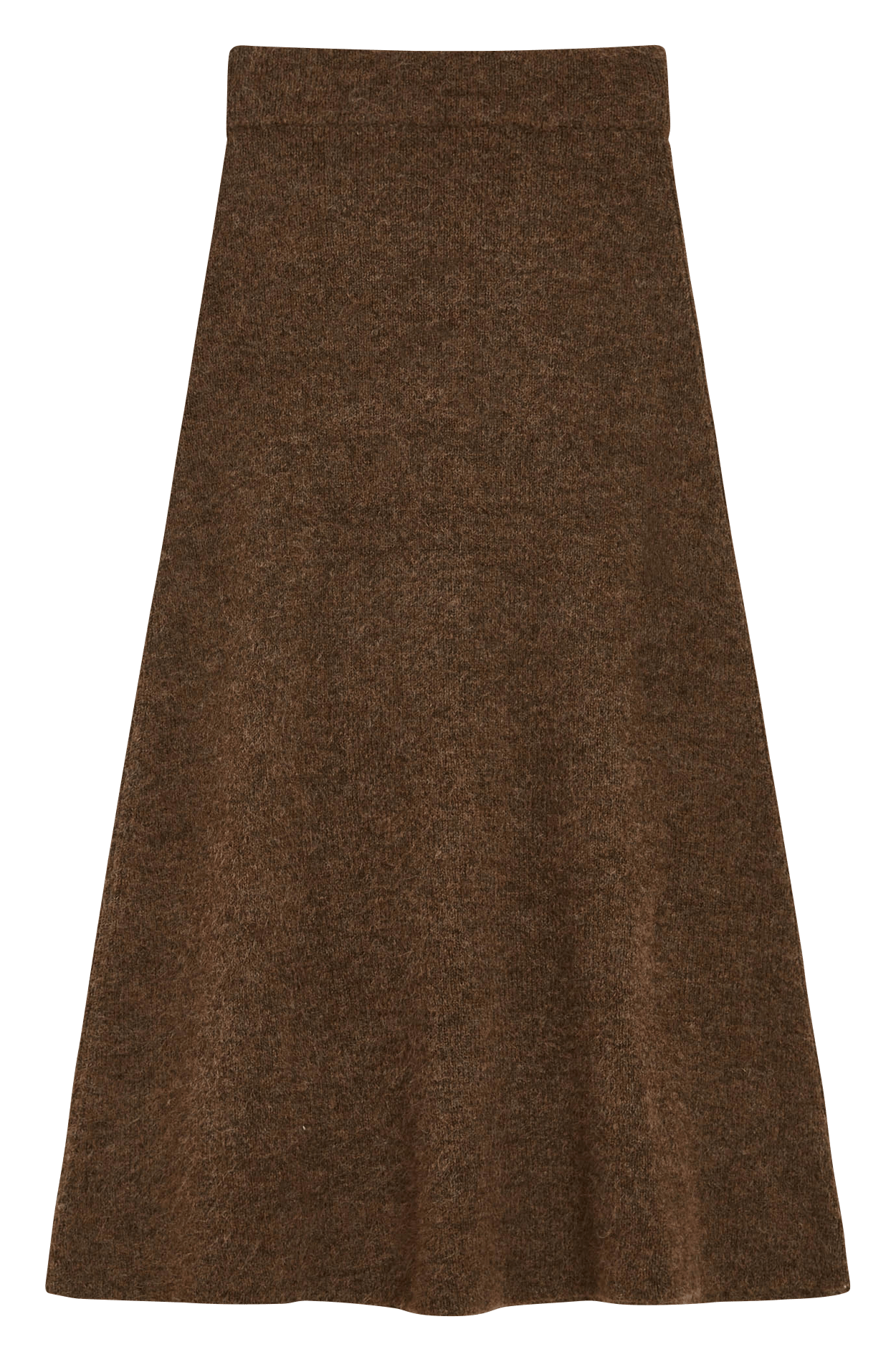 Flared knit maxi skirt GRACE ET MILA Brown
