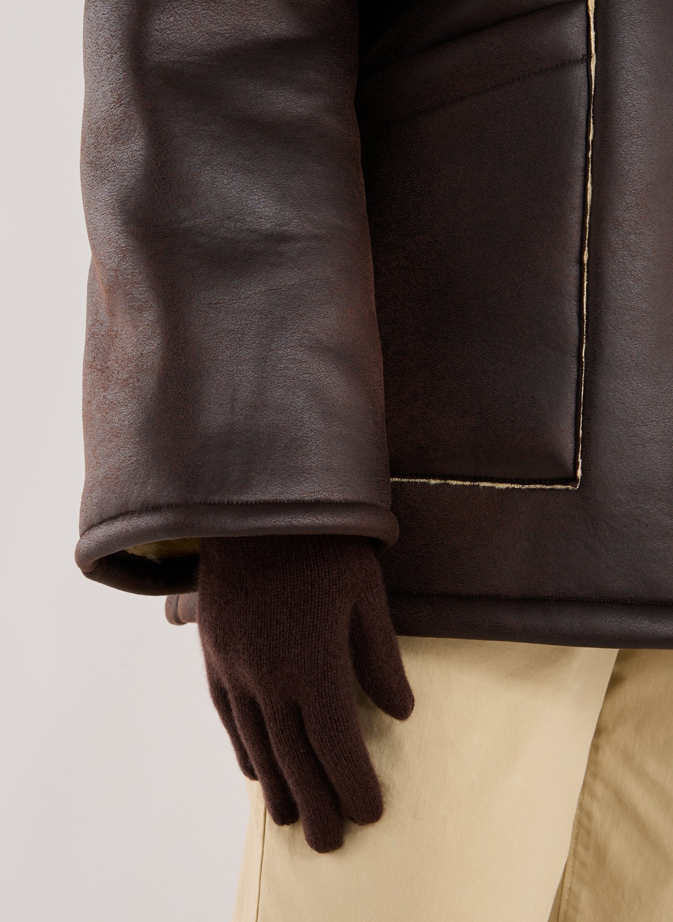 Cashmere gloves | Brown SAISON 1865 Women