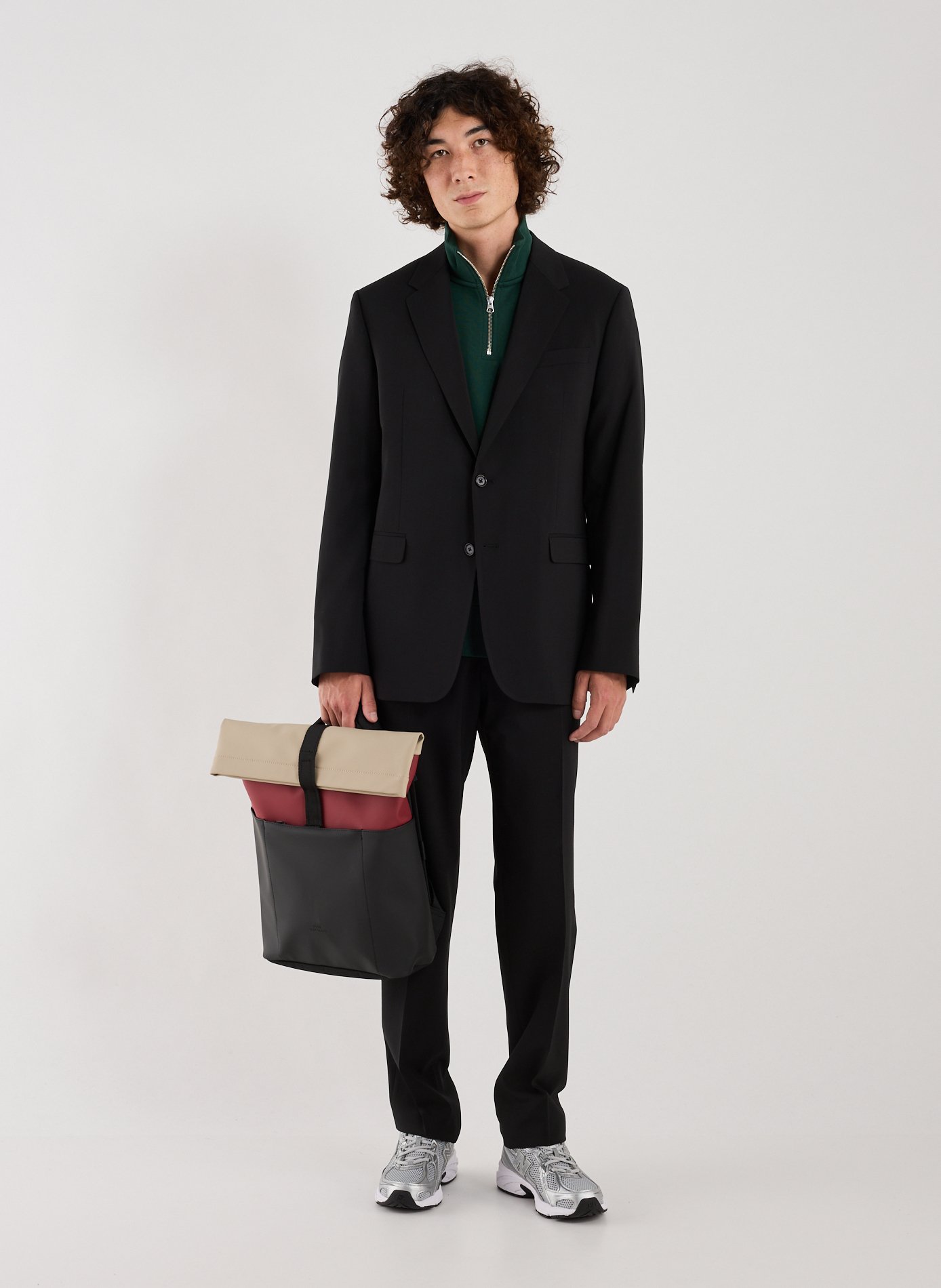 Mixed wool suit jacket from dostum-d. AU PRINTEMPS PARIS Black