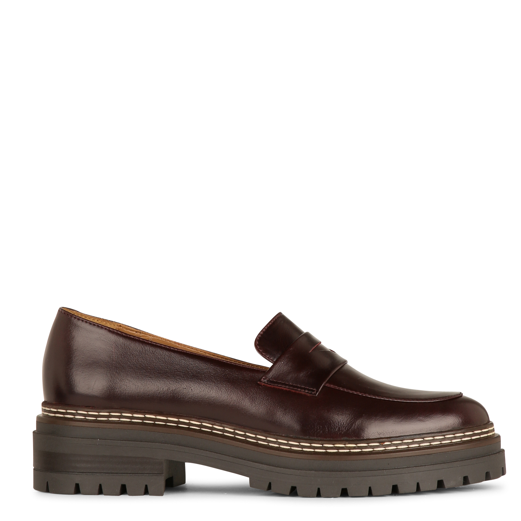 Mocassins en cuir BOBBIES Prune