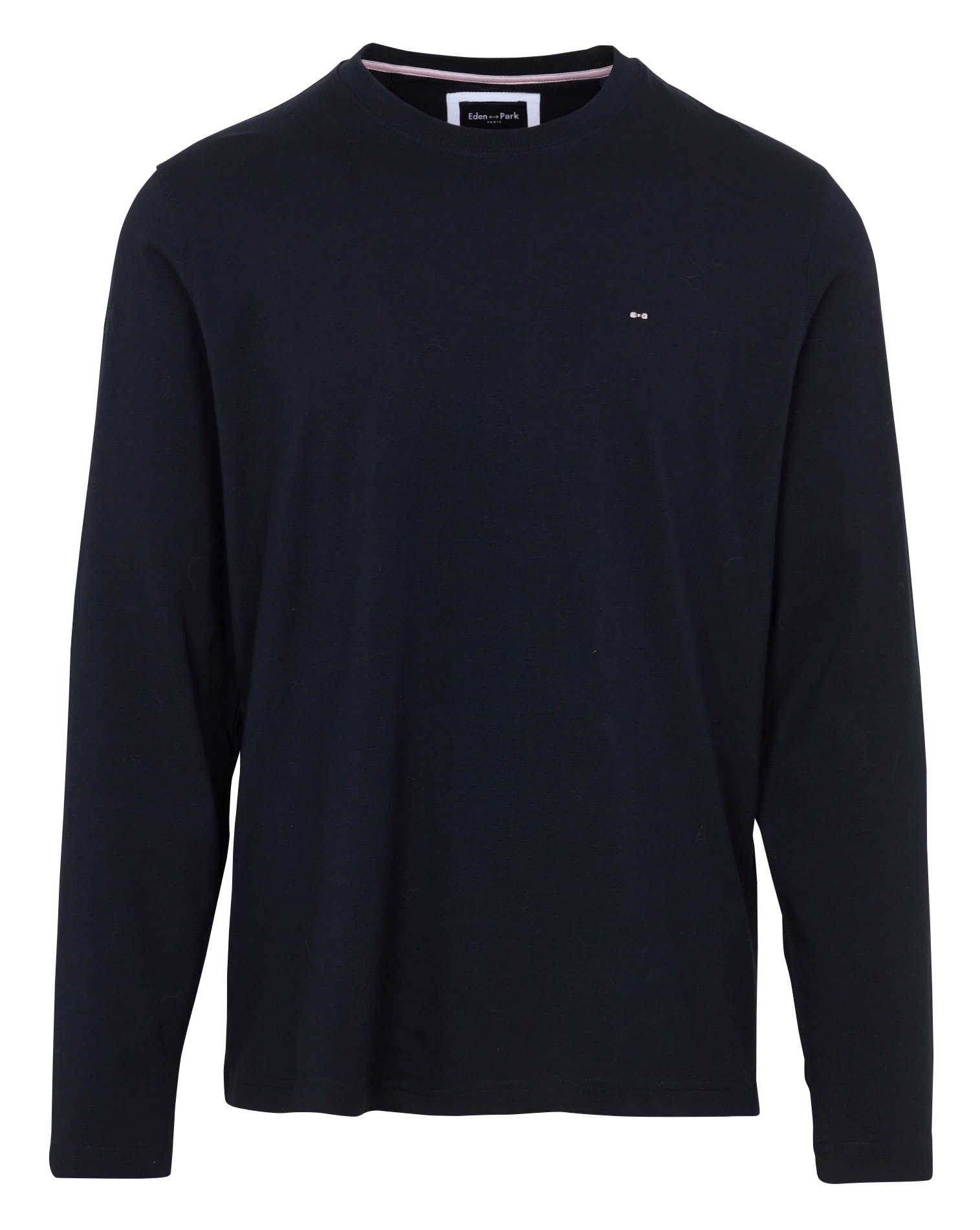 T-shirt droit col rond brodé EDEN PARK Bleu