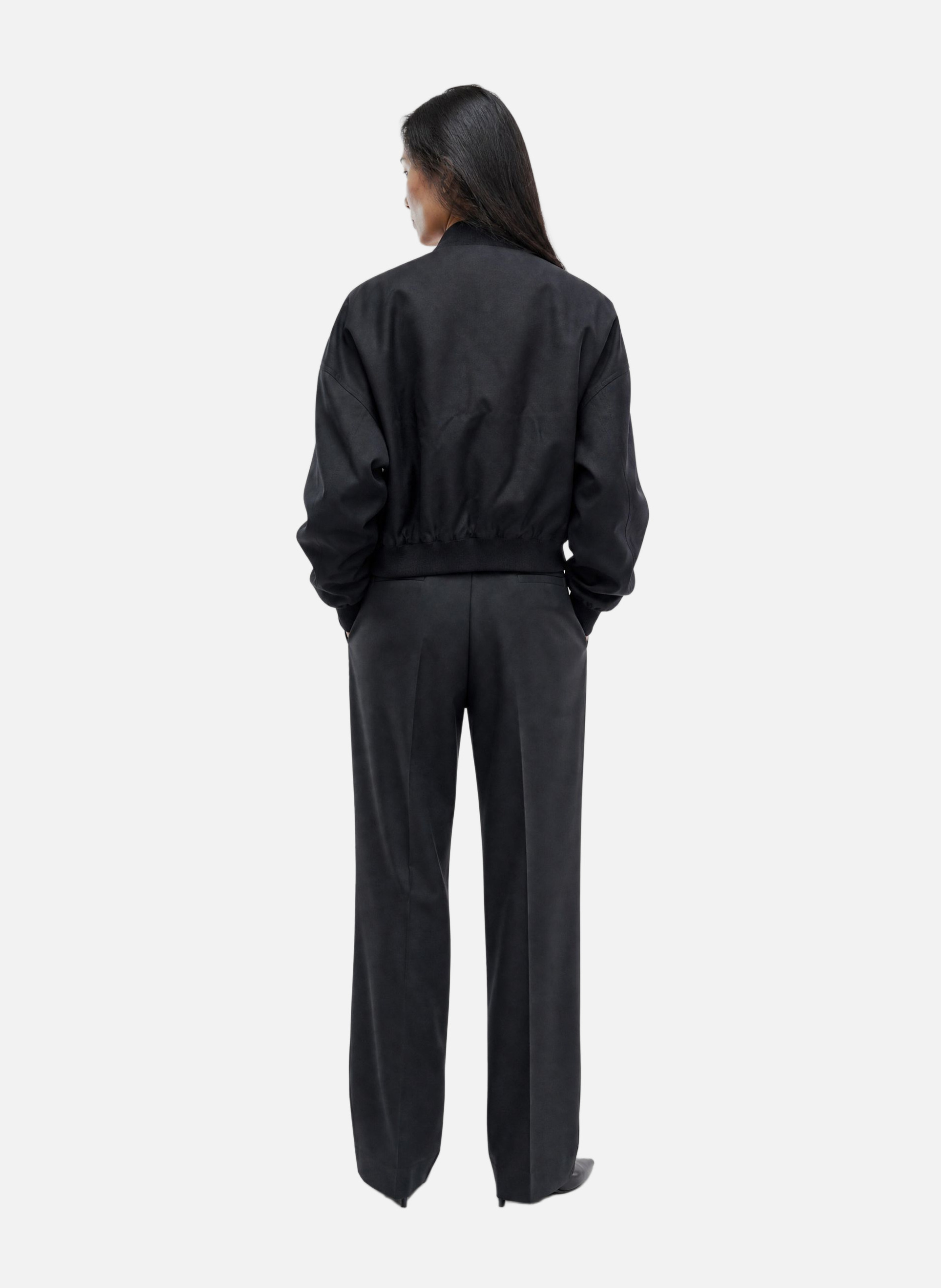 Candice wool-blend zipped jacket  THE KOOPLES Black