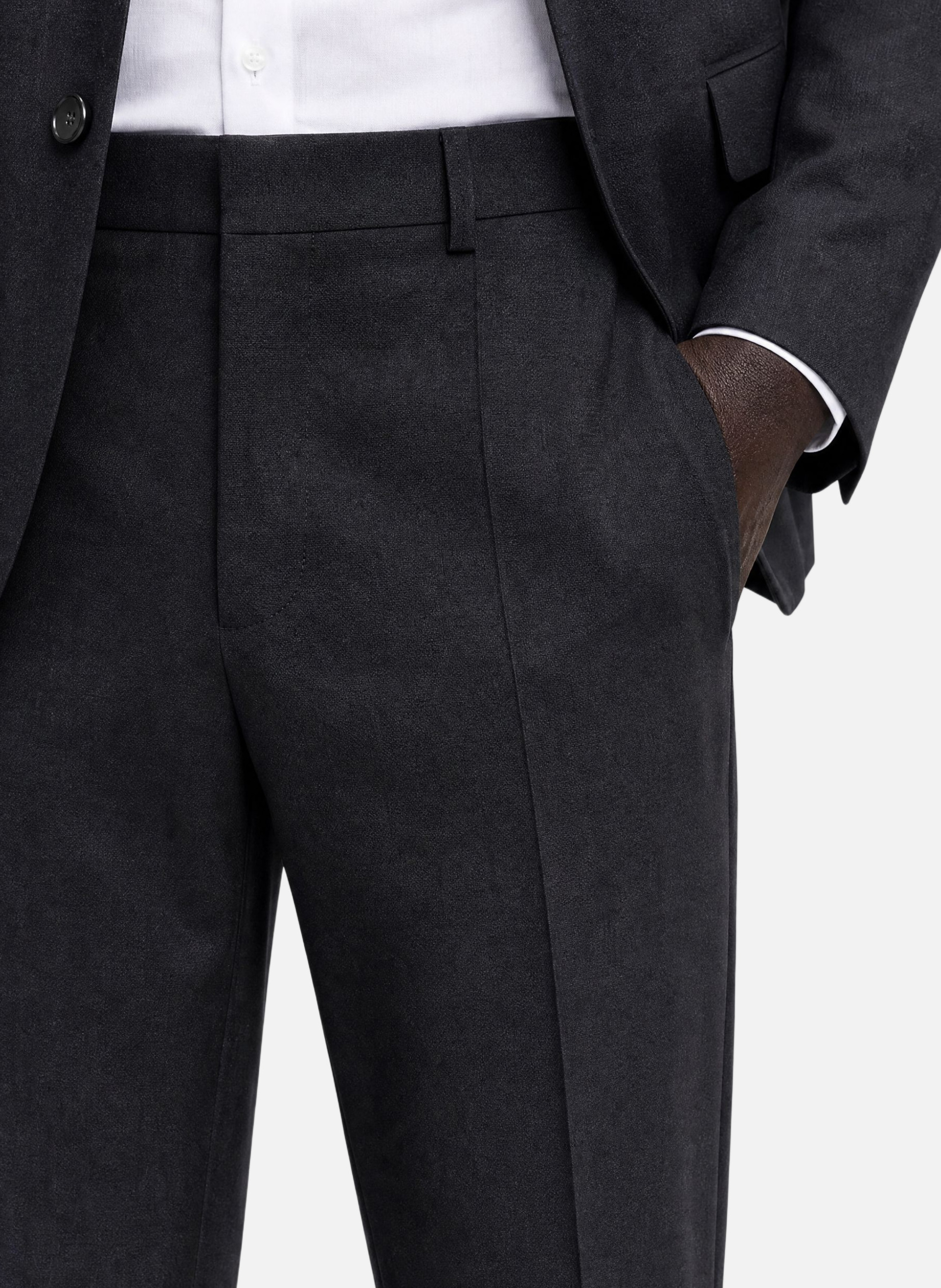Straight wool suit trousers THE KOOPLES Grey