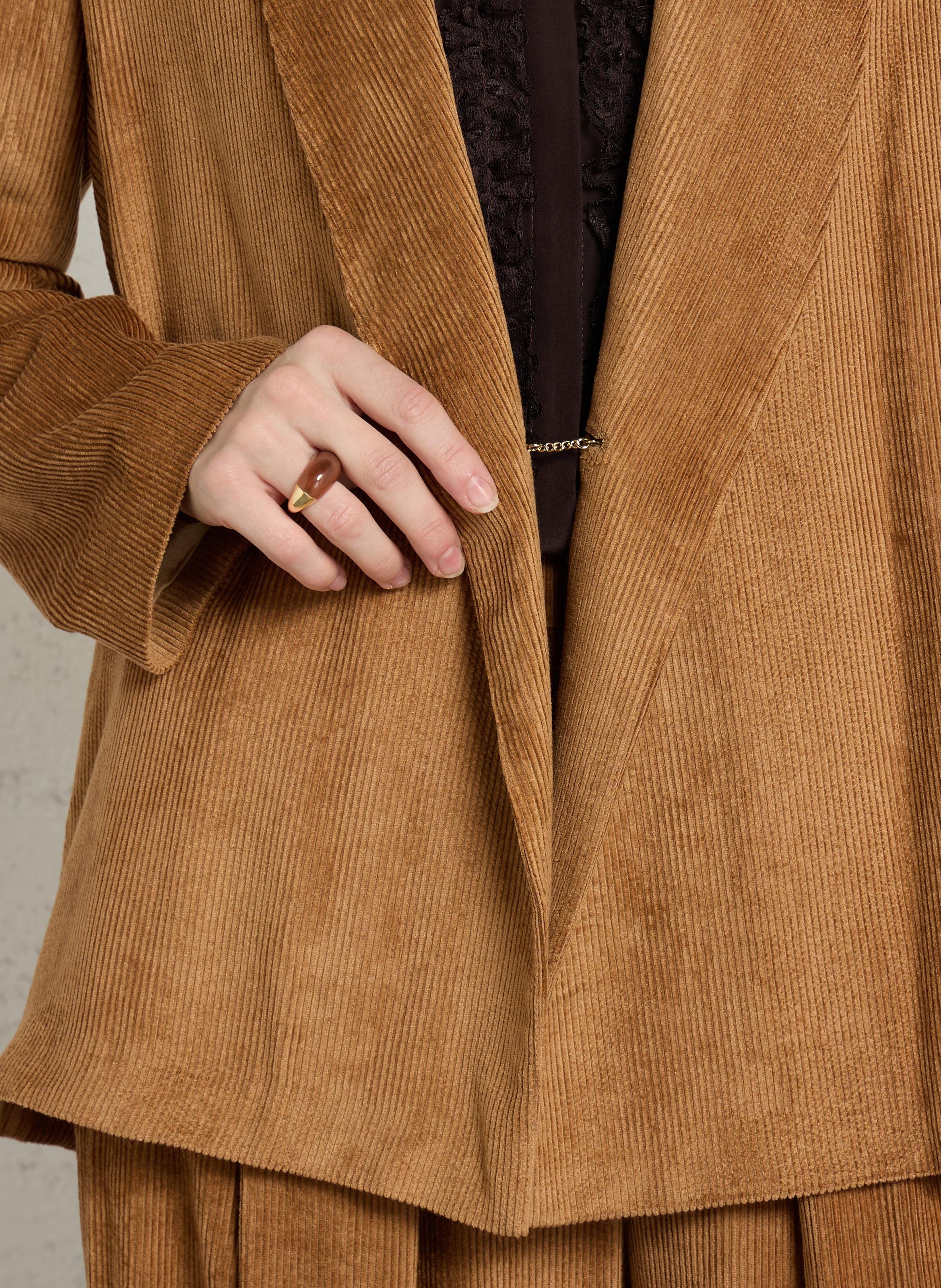 Oversized tailored blazer | Brown MOMONI Women