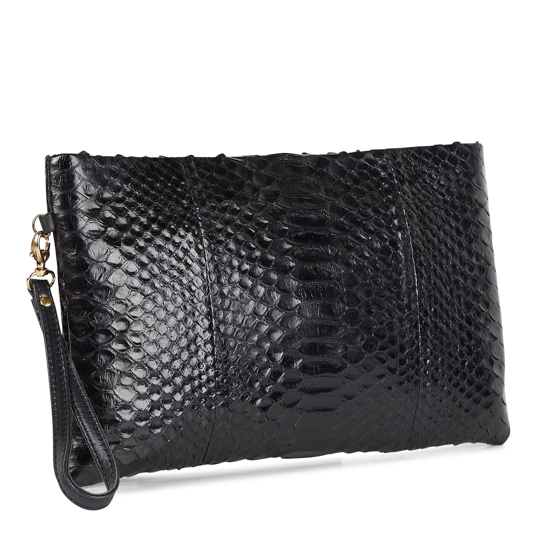 Pochette en python CLARIS VIROT Noir