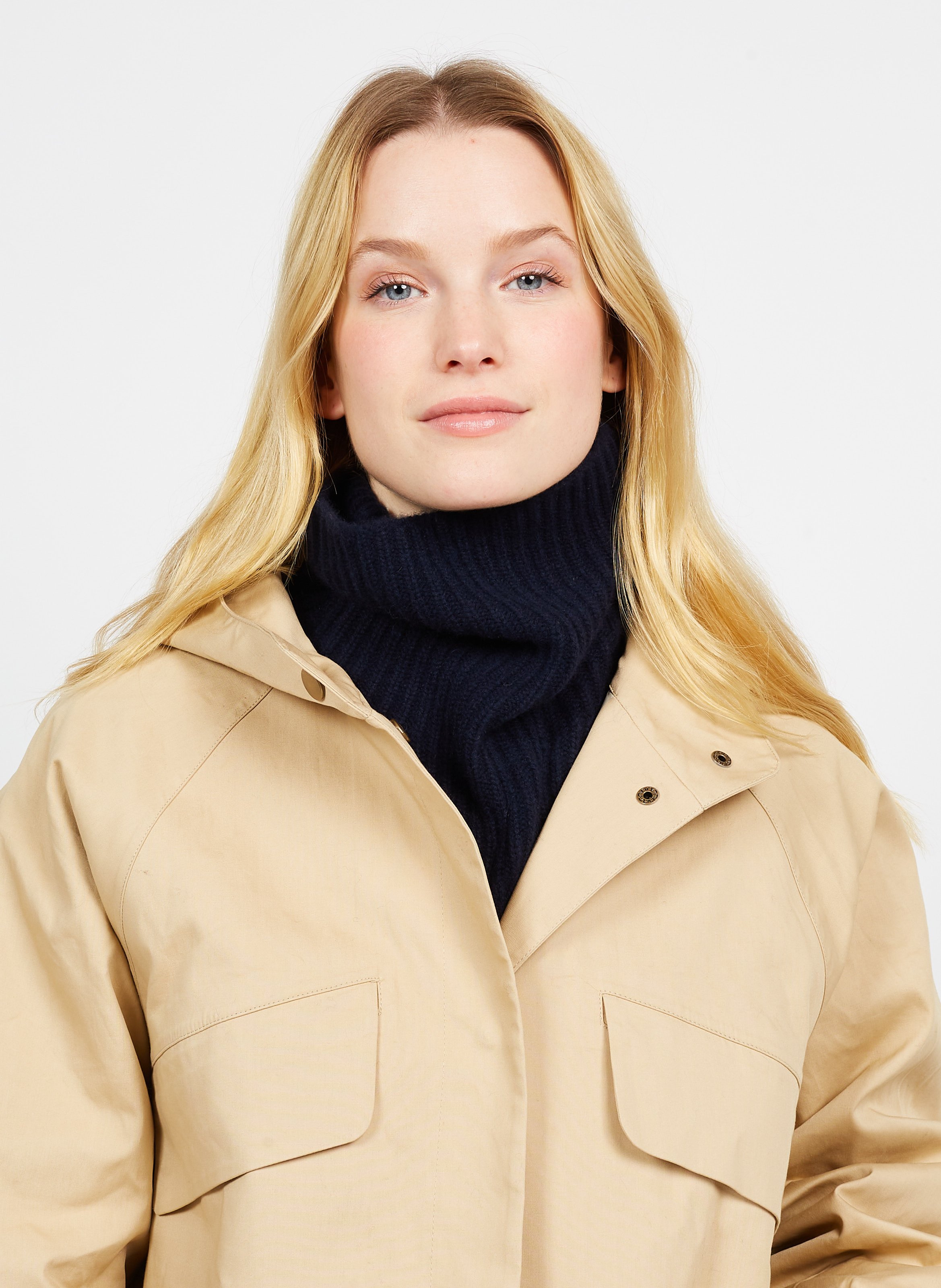 camel active Gebreide muts in een katoen-kasjmier mix - Maat womenswear