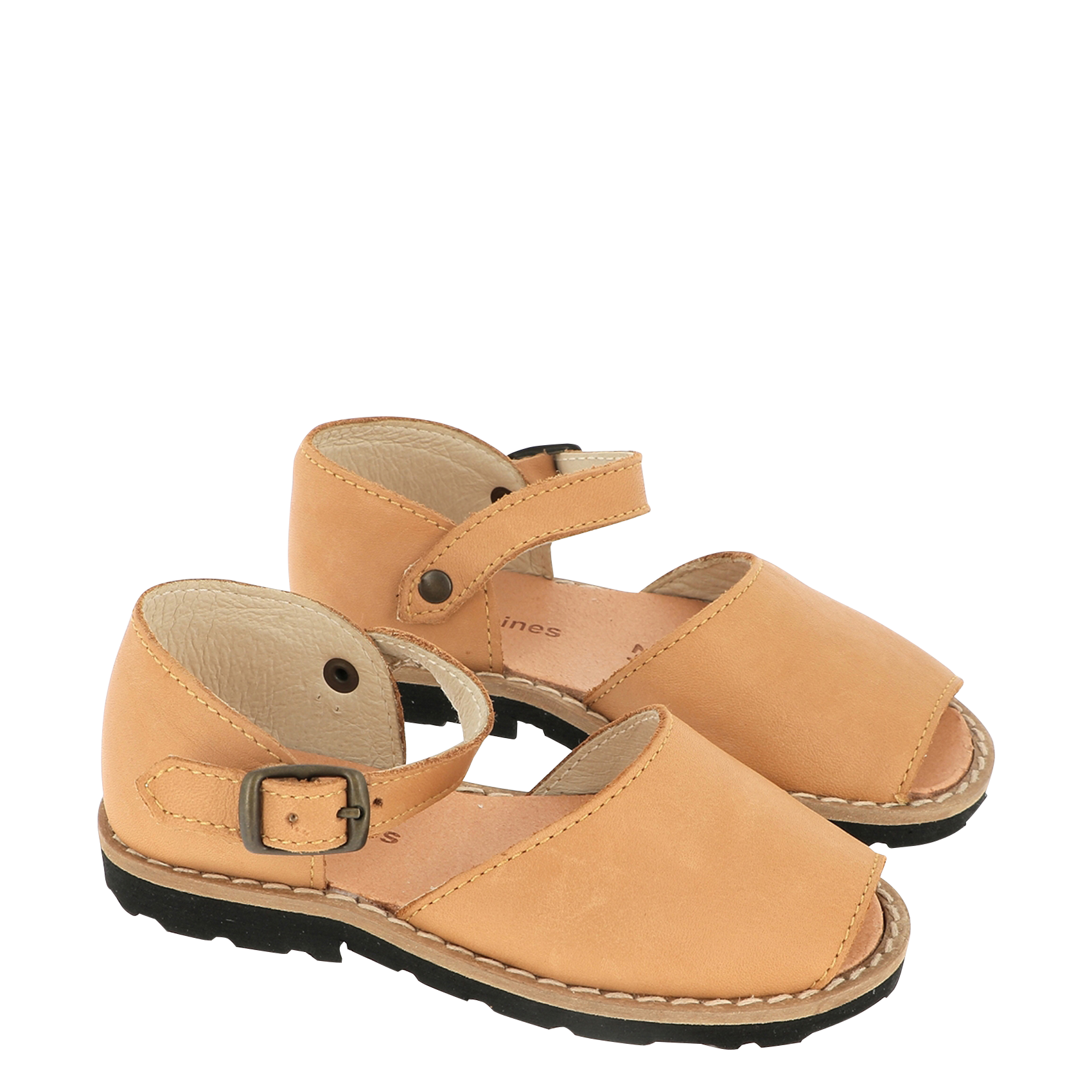 Sandales en cuir lisse MINORQUINES Beige