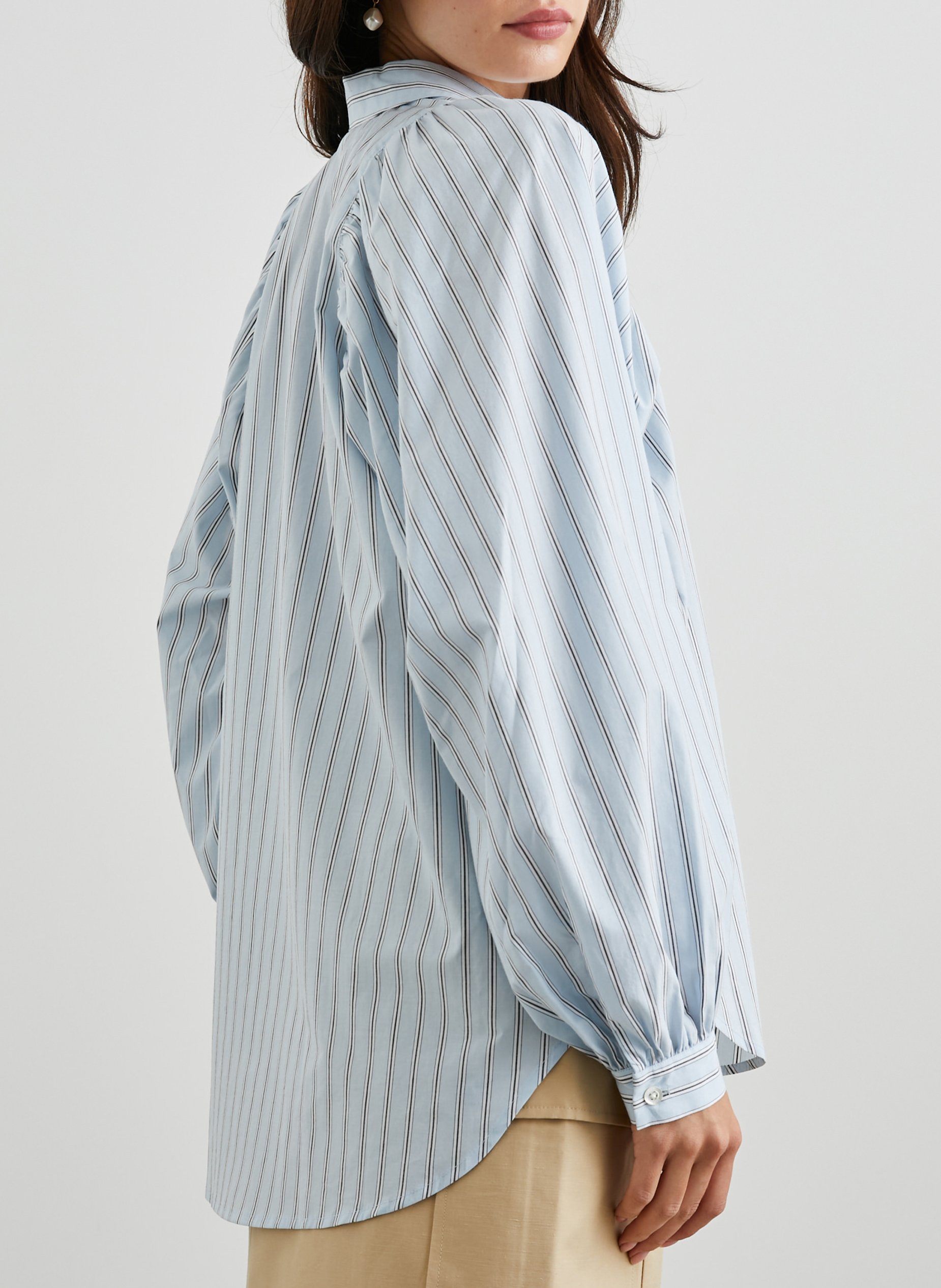 Chemise rayée en coton mélangé RAILS Bleu