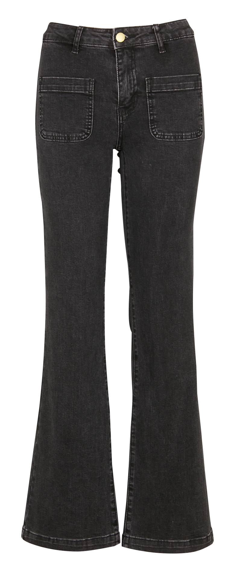 Jean boot-cut en coton mélangé LA PETITE ETOILE Gris