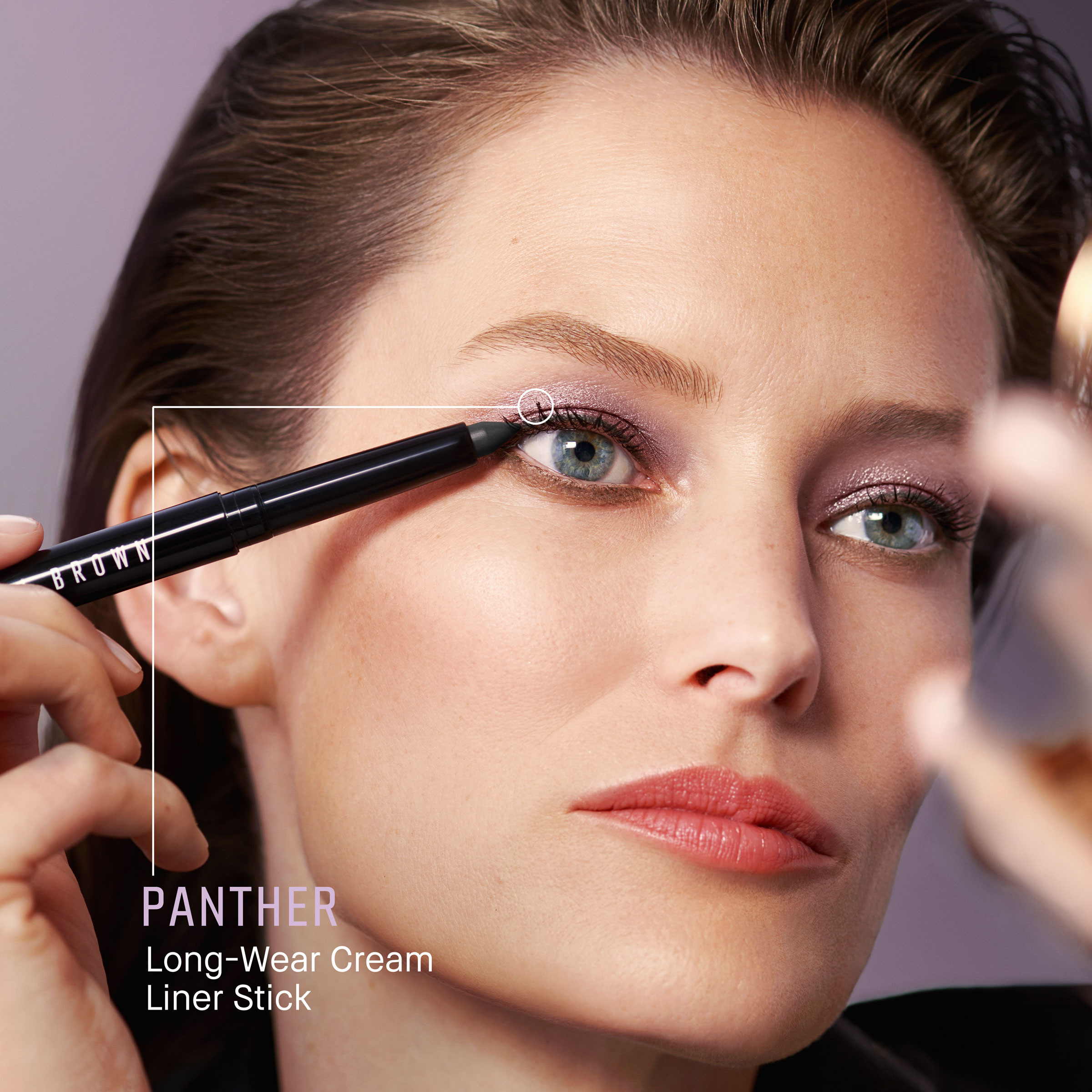 Long-Wear Cream Shadow Liner Stick - Eyeshadow stick Rich chocolate