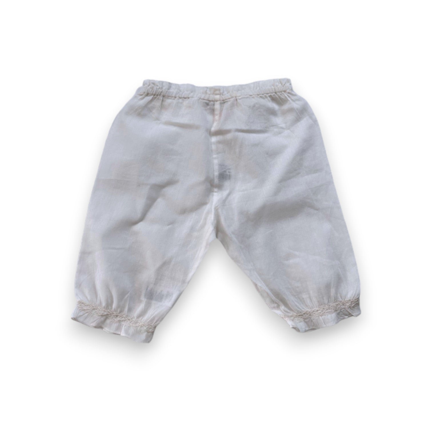 White Baby Pants - 6 months BONPOINT - Seconde Main White