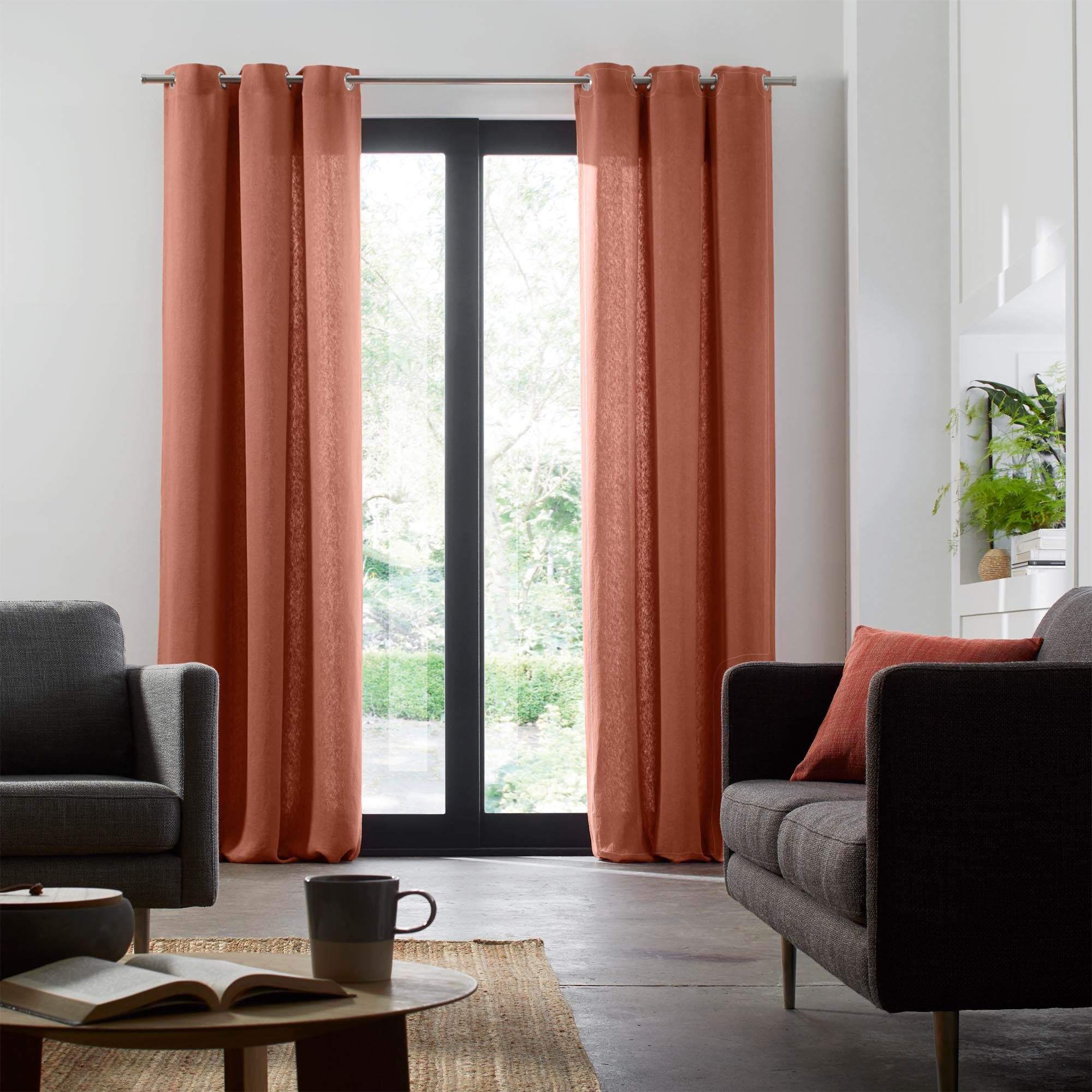 NINO - Curtain with eyelets MADURA Orange