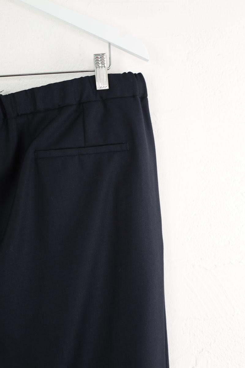 Alpha slim wool trousers CHLOE STORA - SECONDE MAIN Black