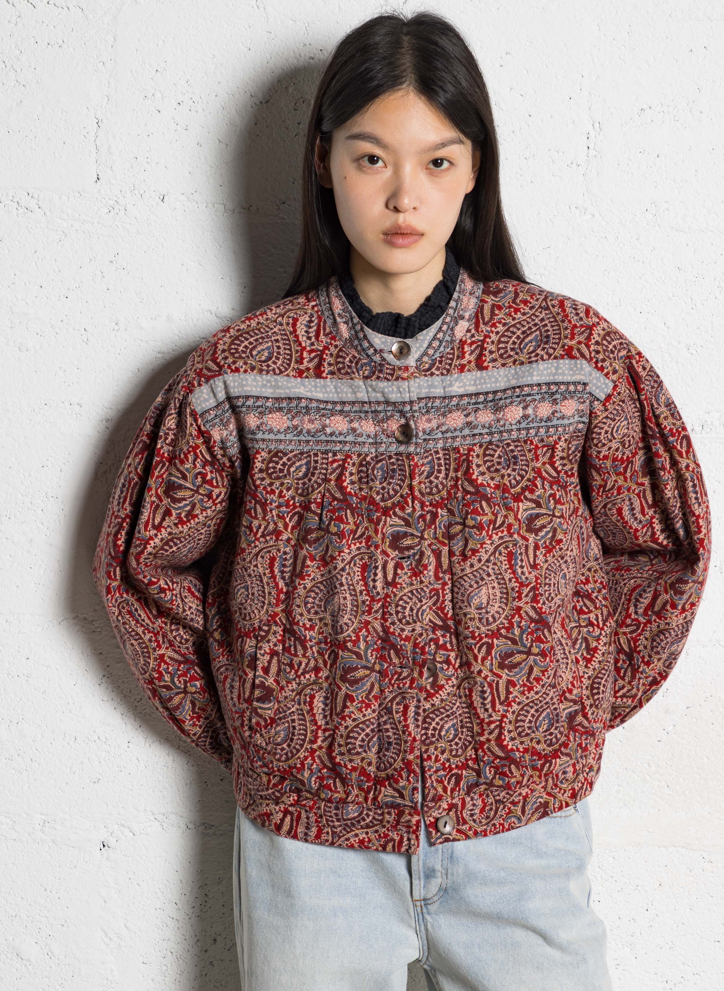 Veste oversize en coton MAISON HOTEL Rouge