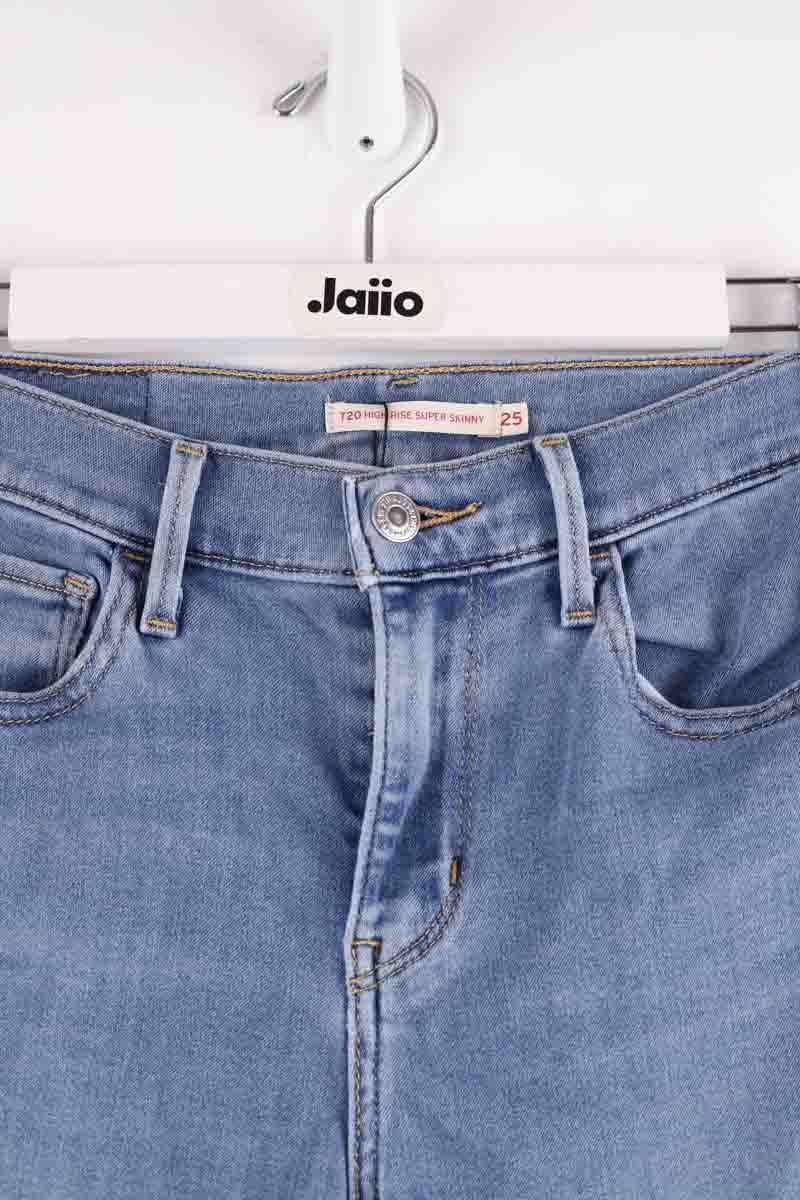 Cotton skinny jeans LEVI'S - Seconde main Blue