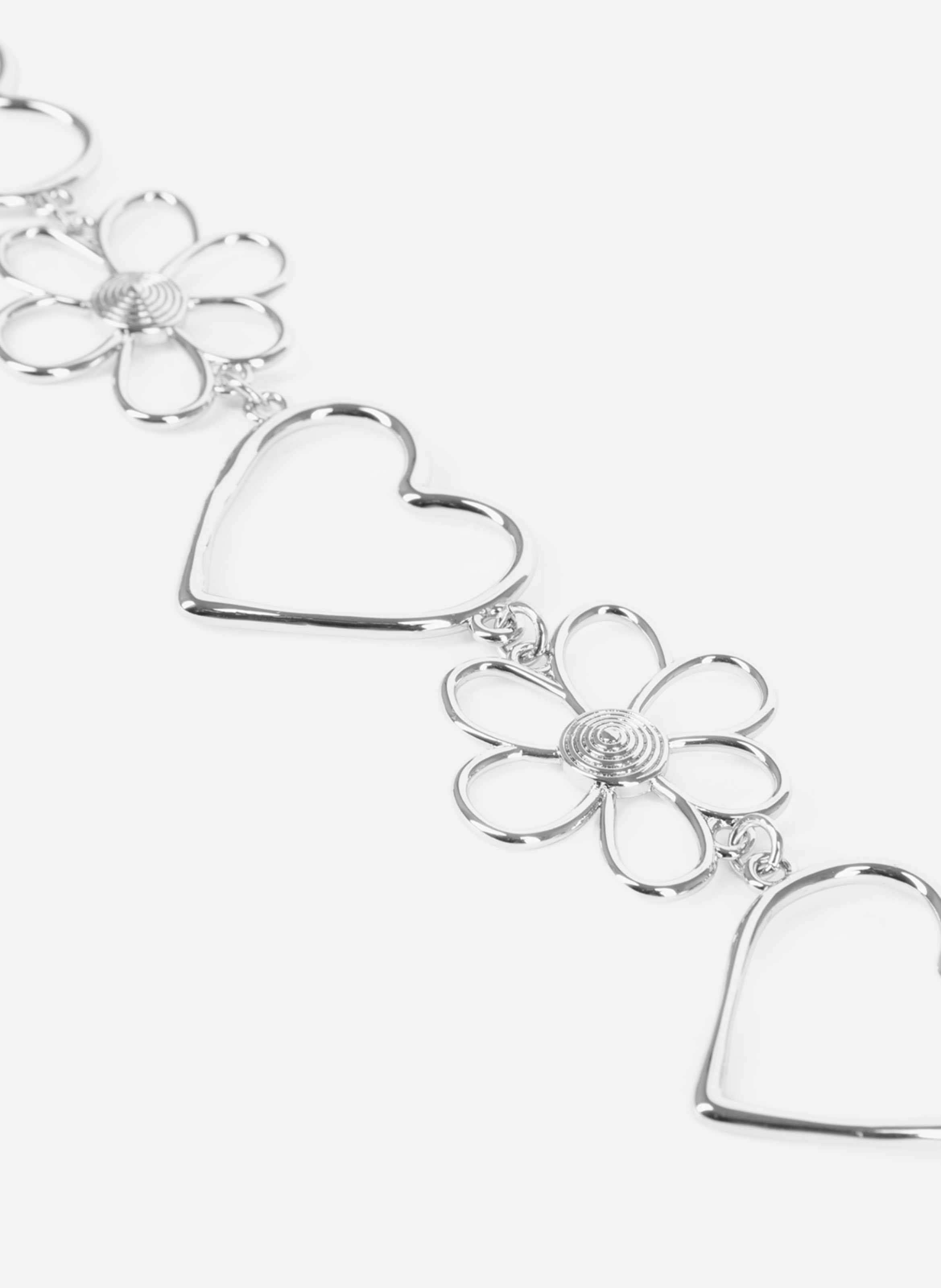 Hearts and Flowers Choker THE KOOPLES Grey