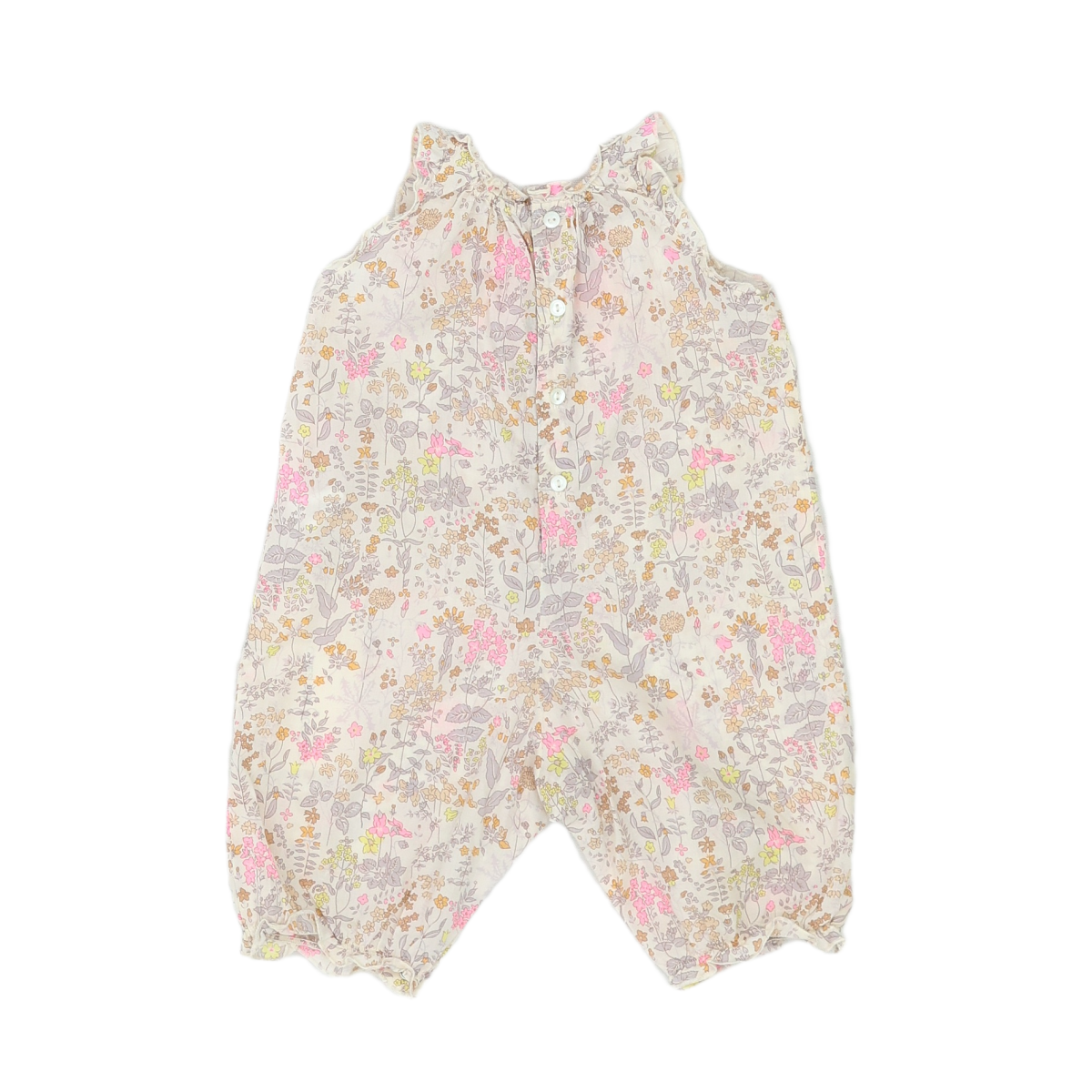 Beige Baby Overall - 3 months BONPOINT - Seconde Main Beige