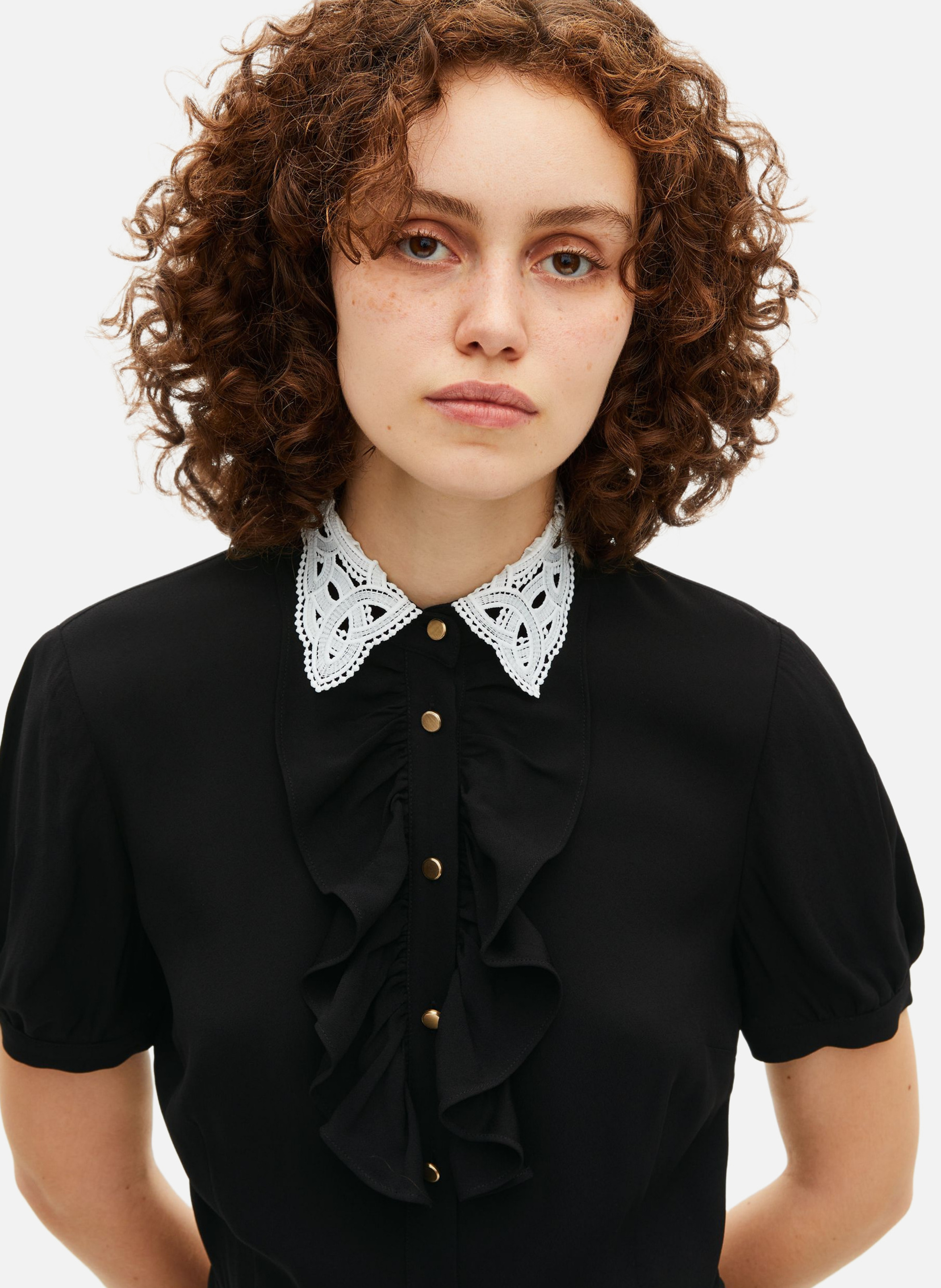 Cotton dress THE KOOPLES Black