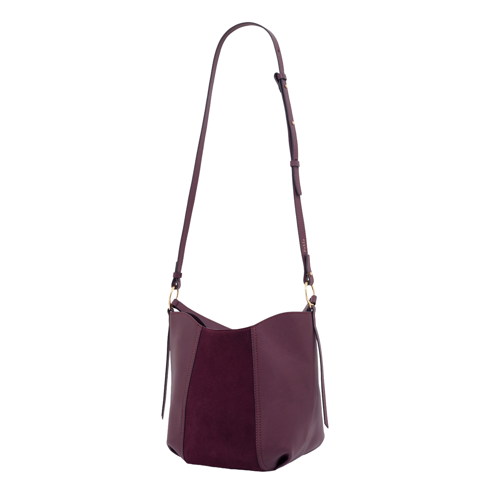 Corina leather bucket bag PABLO Red